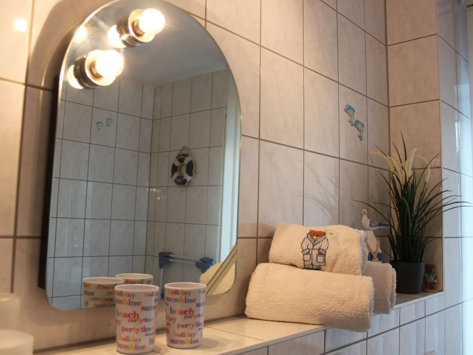 Strandnahe Wohnung mit Terrasse und Parkplatz-Binnen