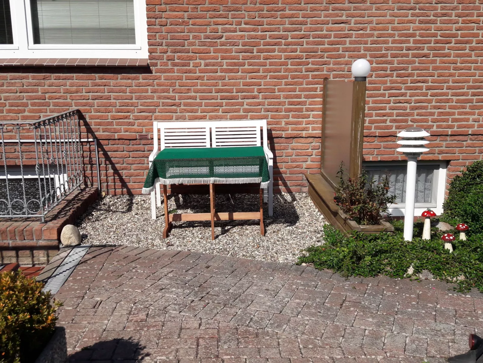 Wohnung in Neue Tiefe mit Terrasse, Garten und Grill-Buiten