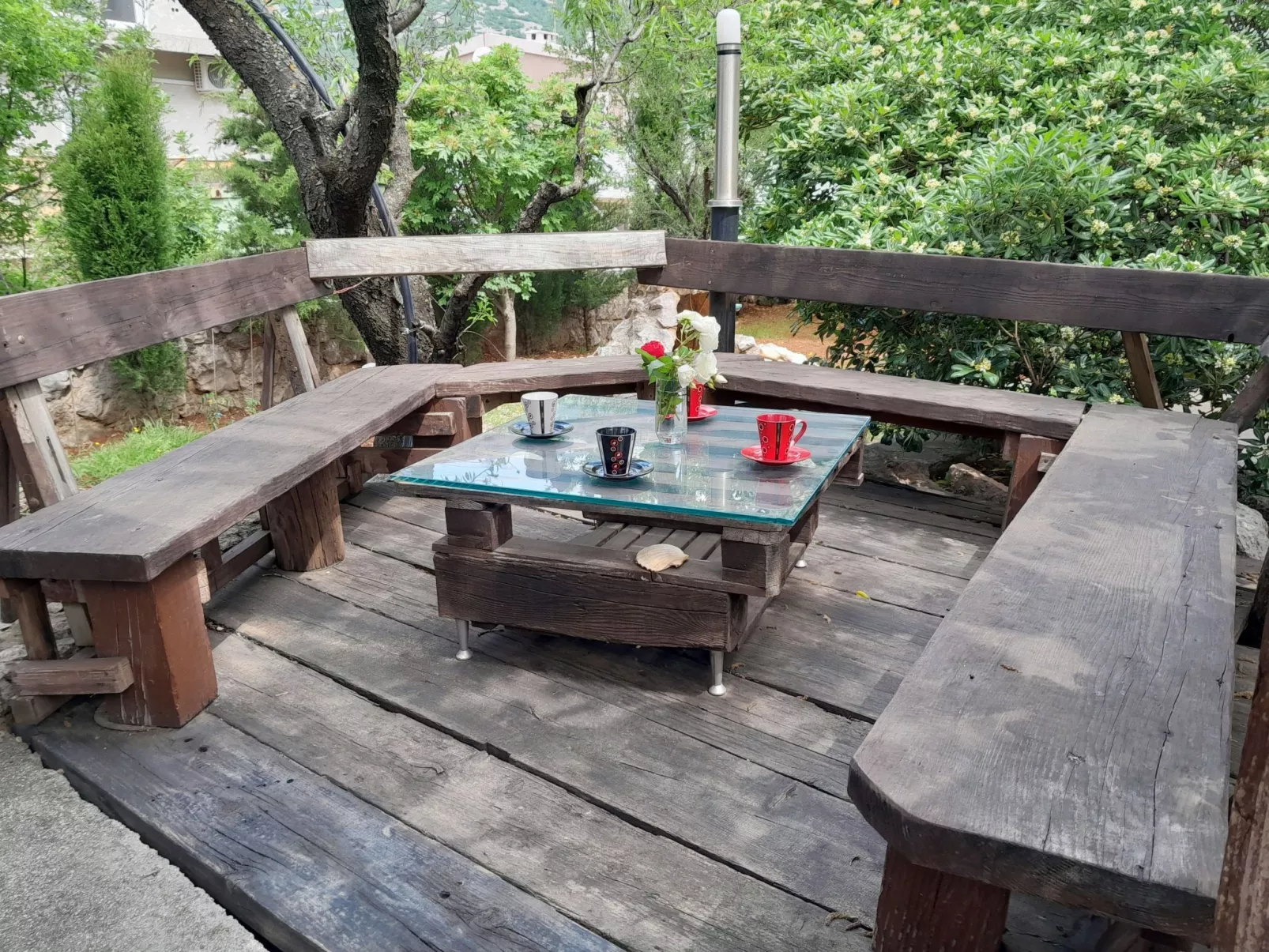 Wohnung "Tea" mit Garten, Grill und Terrasse-Buiten