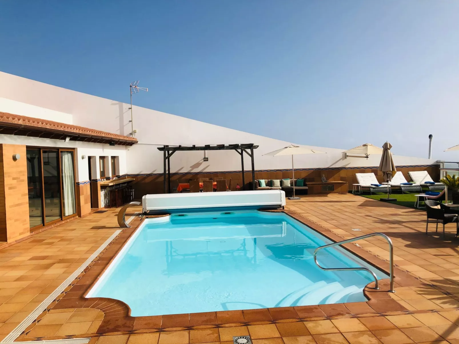 Villa los palmitos Familiäre Privatvilla mit Pool-Buiten