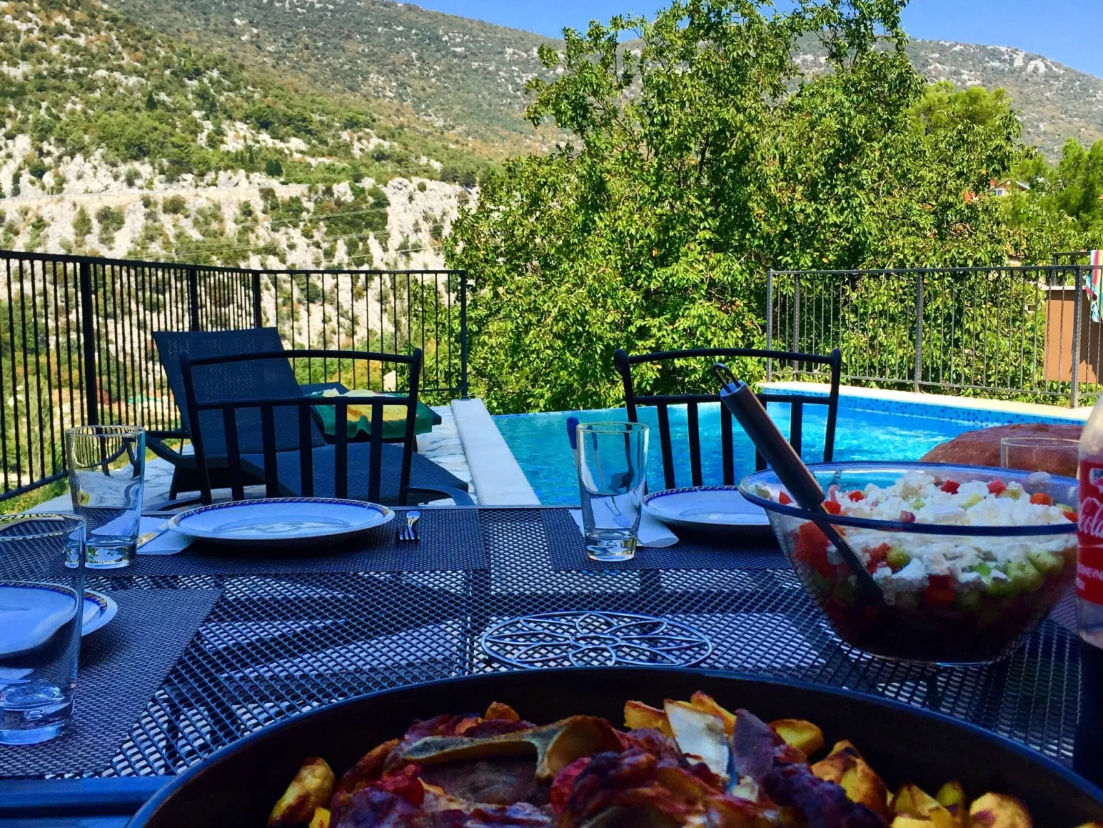 Villa Mosor mit beheiztem Salzwasserpool und Sauna-Buiten