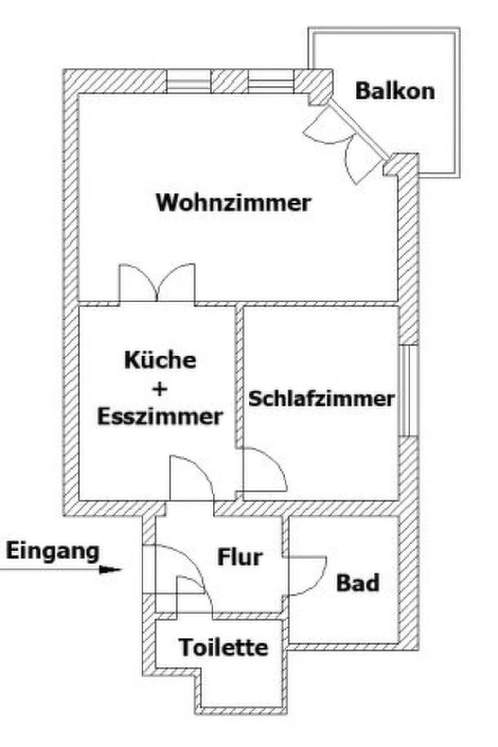 "Júlia" mit eigenem Balkon-Binnen