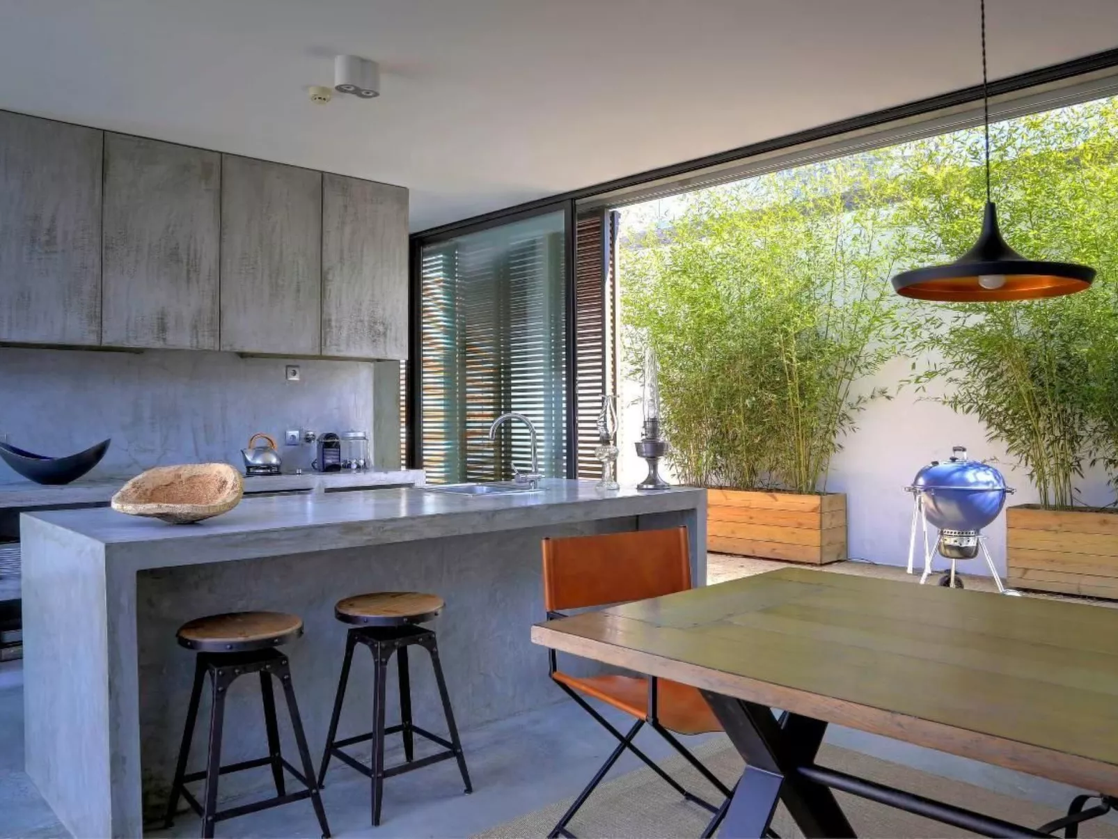 Exklusive Design-Villa in den Dünen, Pool auf dem Dach-Binnen