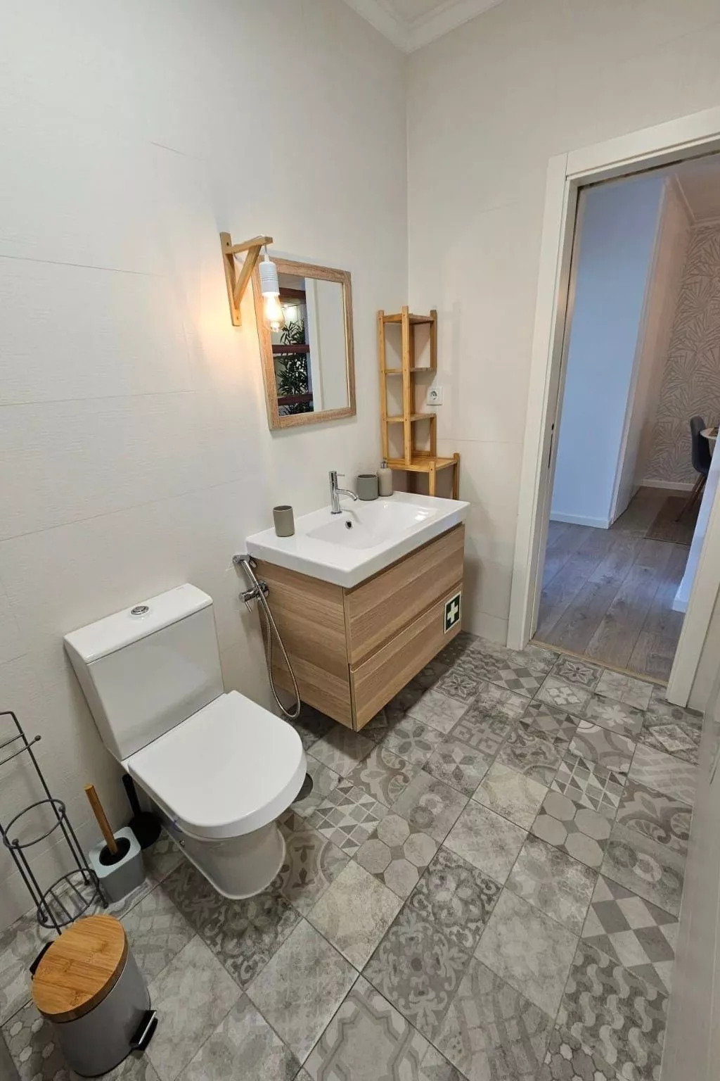 Fluss Meer Sonne am Costa Nova Strand-Binnen