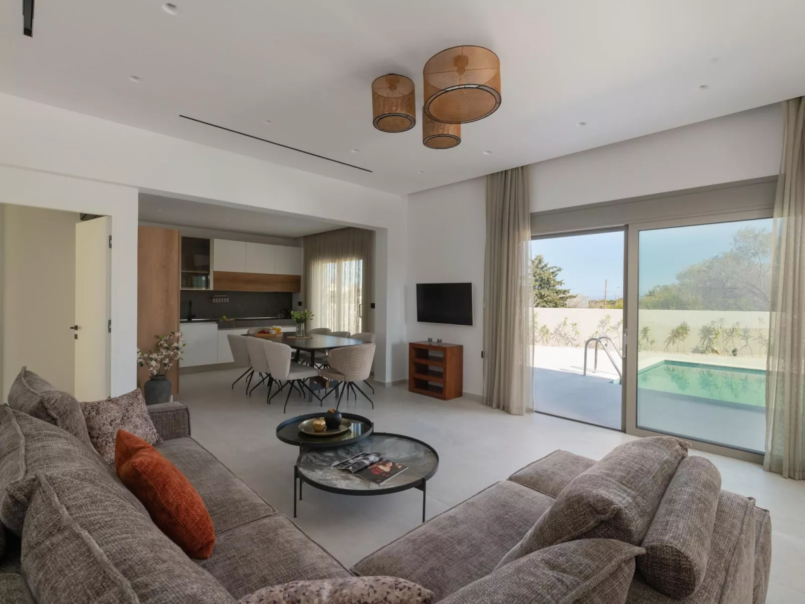 Golf Beach Villa in der Nähe von Afantou Beach-Binnen