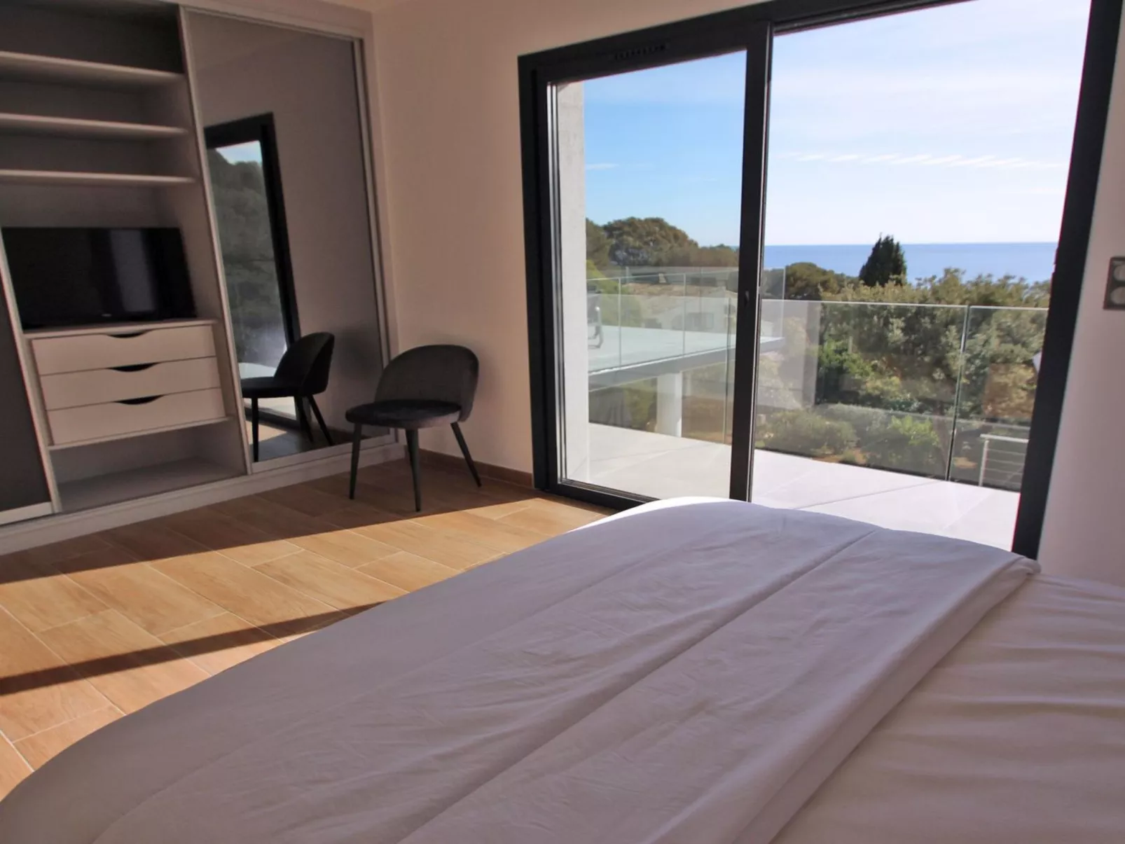 Villa 10 pers - Privates Schwimmbad - Meerblick - Wifi-Binnen