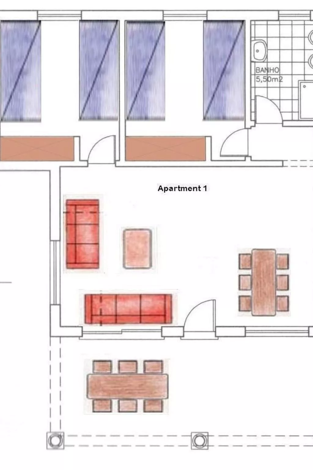 Mit Terrasse und Gemeinschaftspool-Binnen