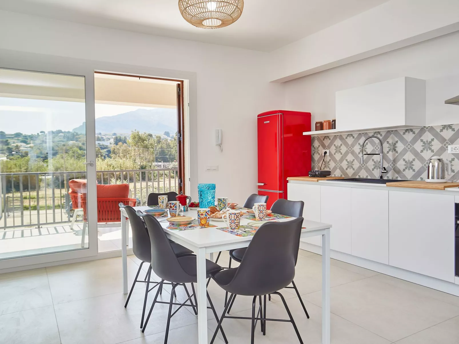 Grüne Wohnung 1 Stockwerk-Binnen