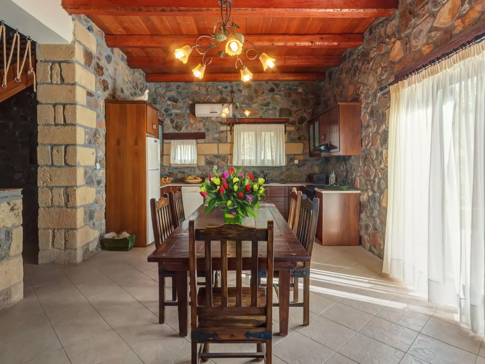 Traditionelle Villa mit Pool und Meerblick Elafonissi-Binnen