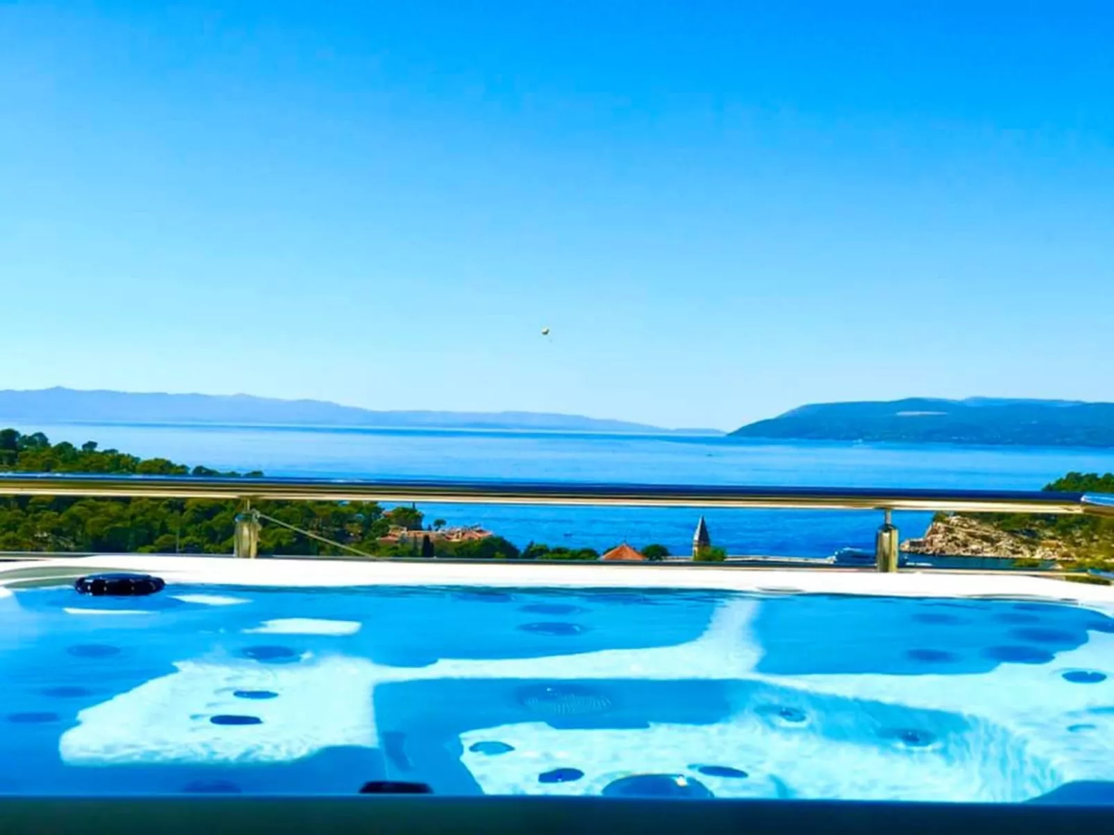 In Makarska mit Panoramablick-Buiten