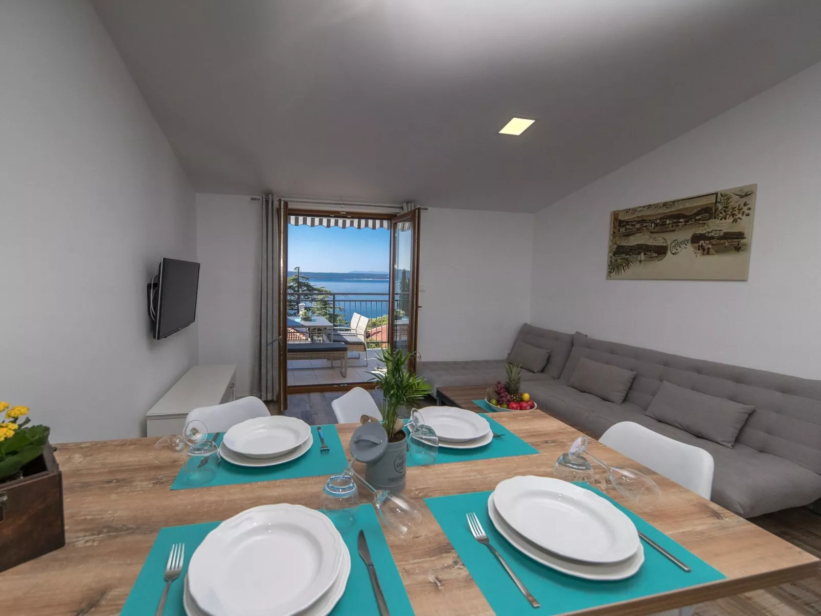 Wohnung für 4-5 Personen, 100m vom Strand entfernt-Binnen