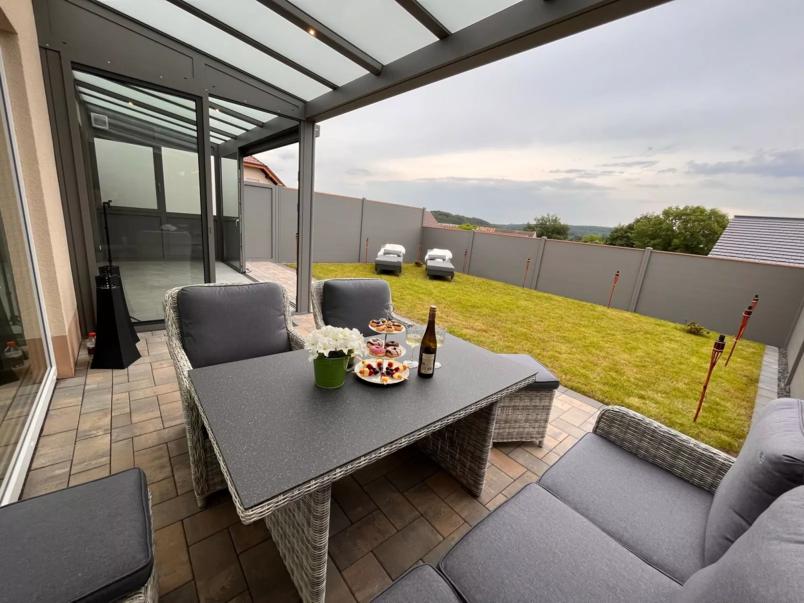 Elegante Ferienwohnung in Hollnich mit Garten-Binnen