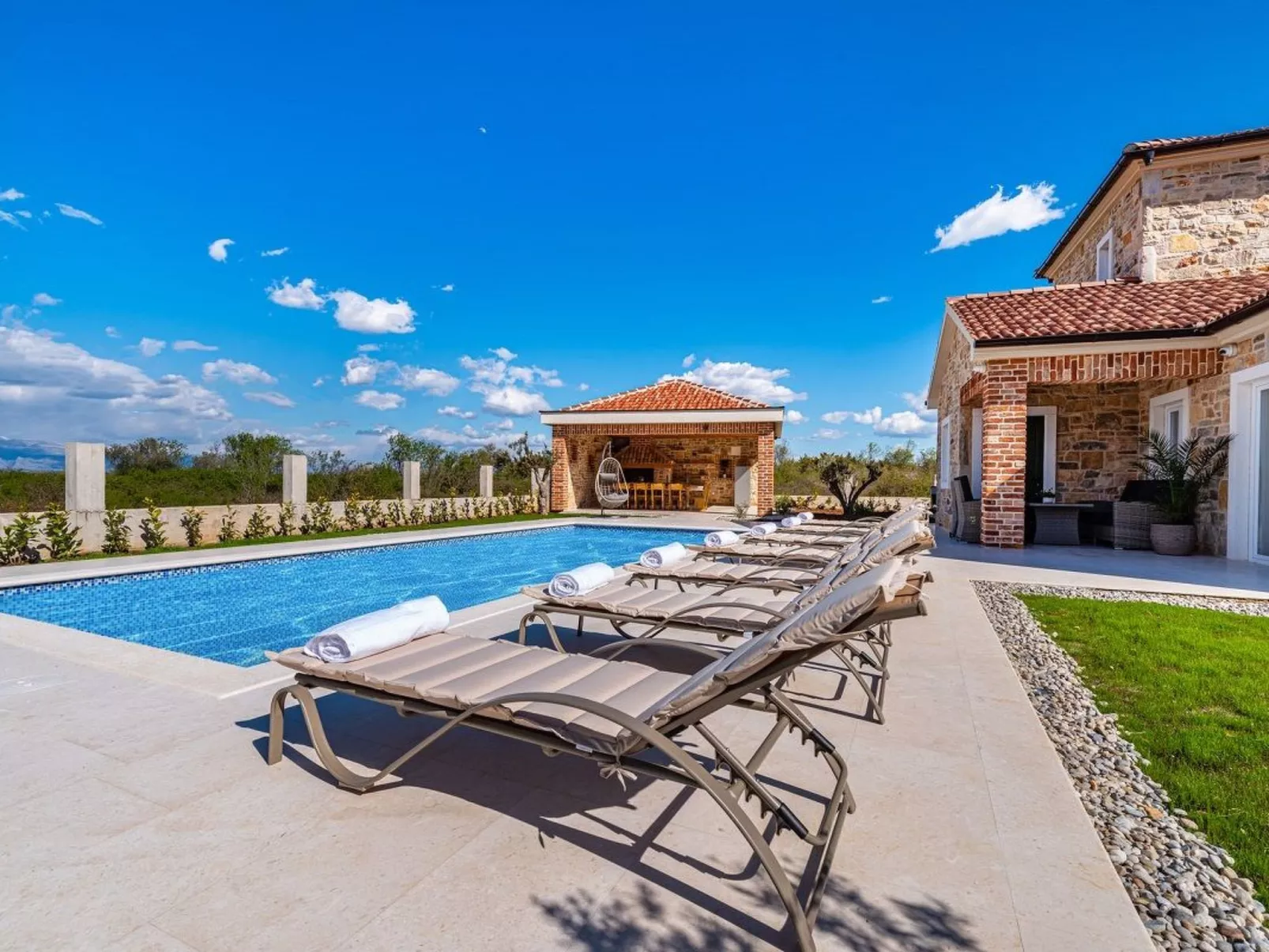 Dalmatinische Villa "Bocagnazzo" mit Pool-Buiten