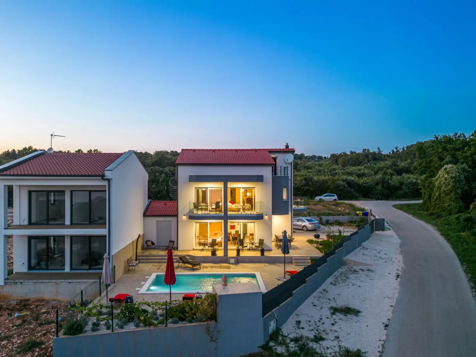 Für 7 Personen und 1 Kind in Segotici, Istrien (Südküste von Istrien)-Image-tags.info