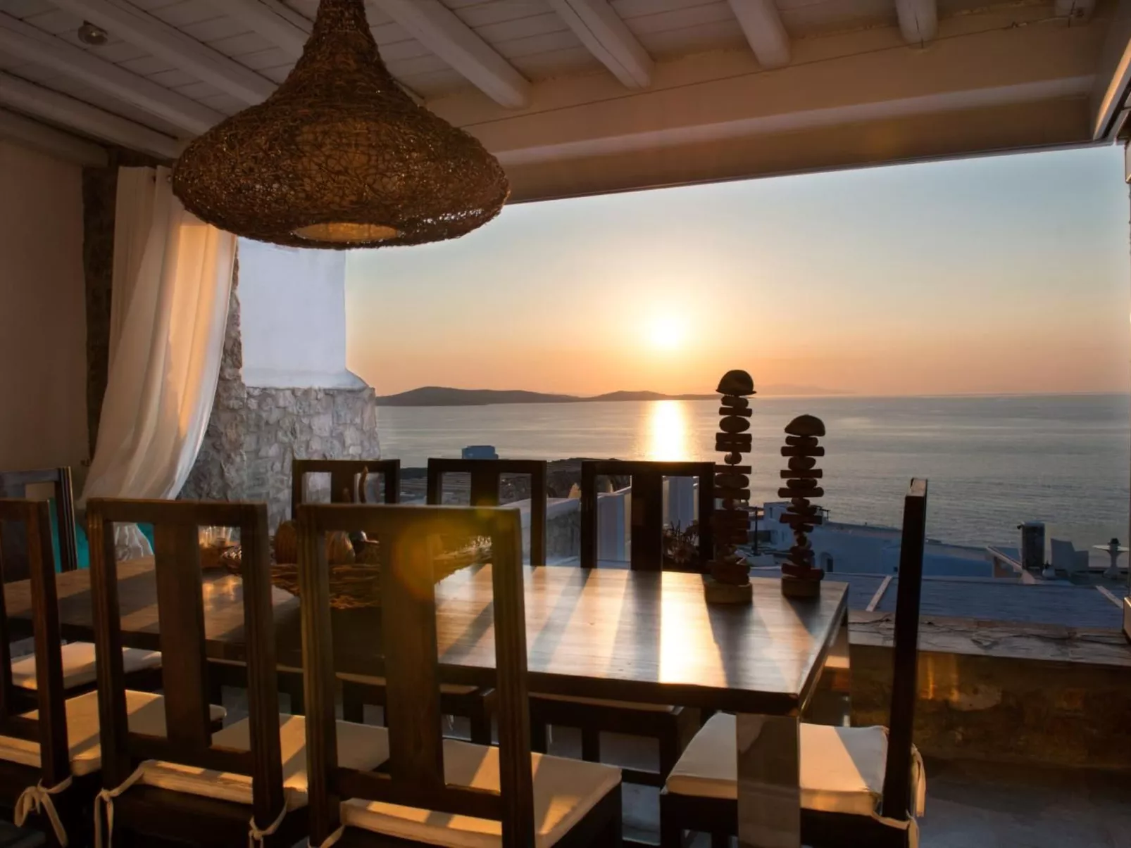 "Calypso Sunset" mit Terrasse-Buiten