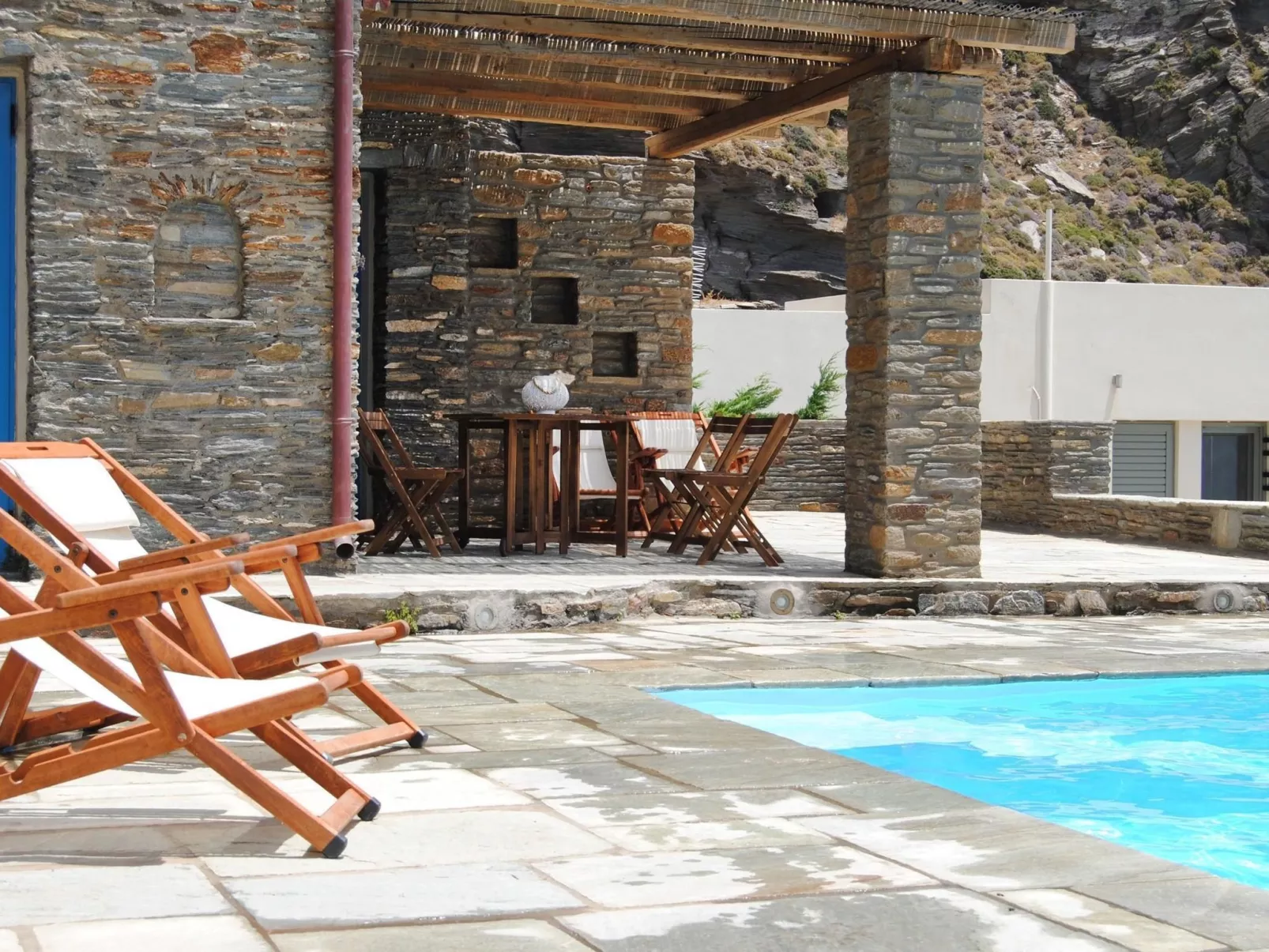 Ferienvilla "Anemos" mit Infinity-Pool-Buiten