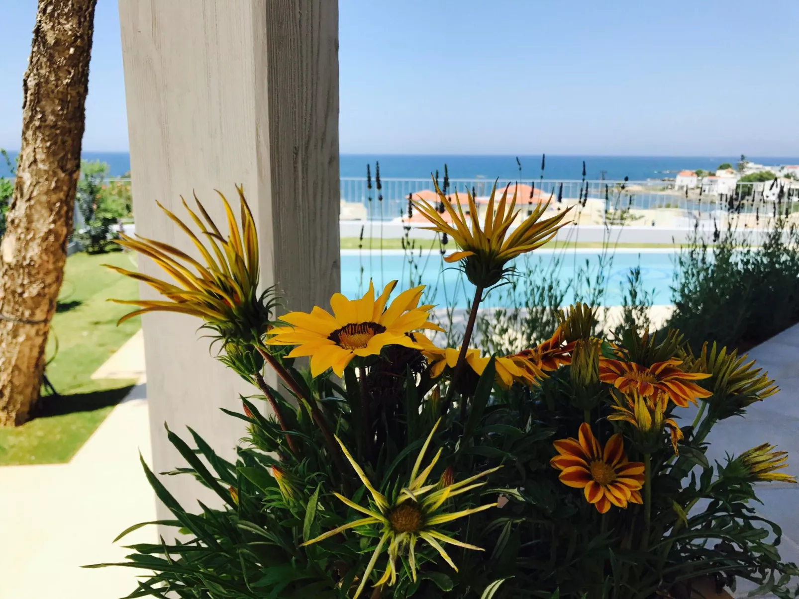 "Thea Thalassa" mit eigenem Pool-Buiten