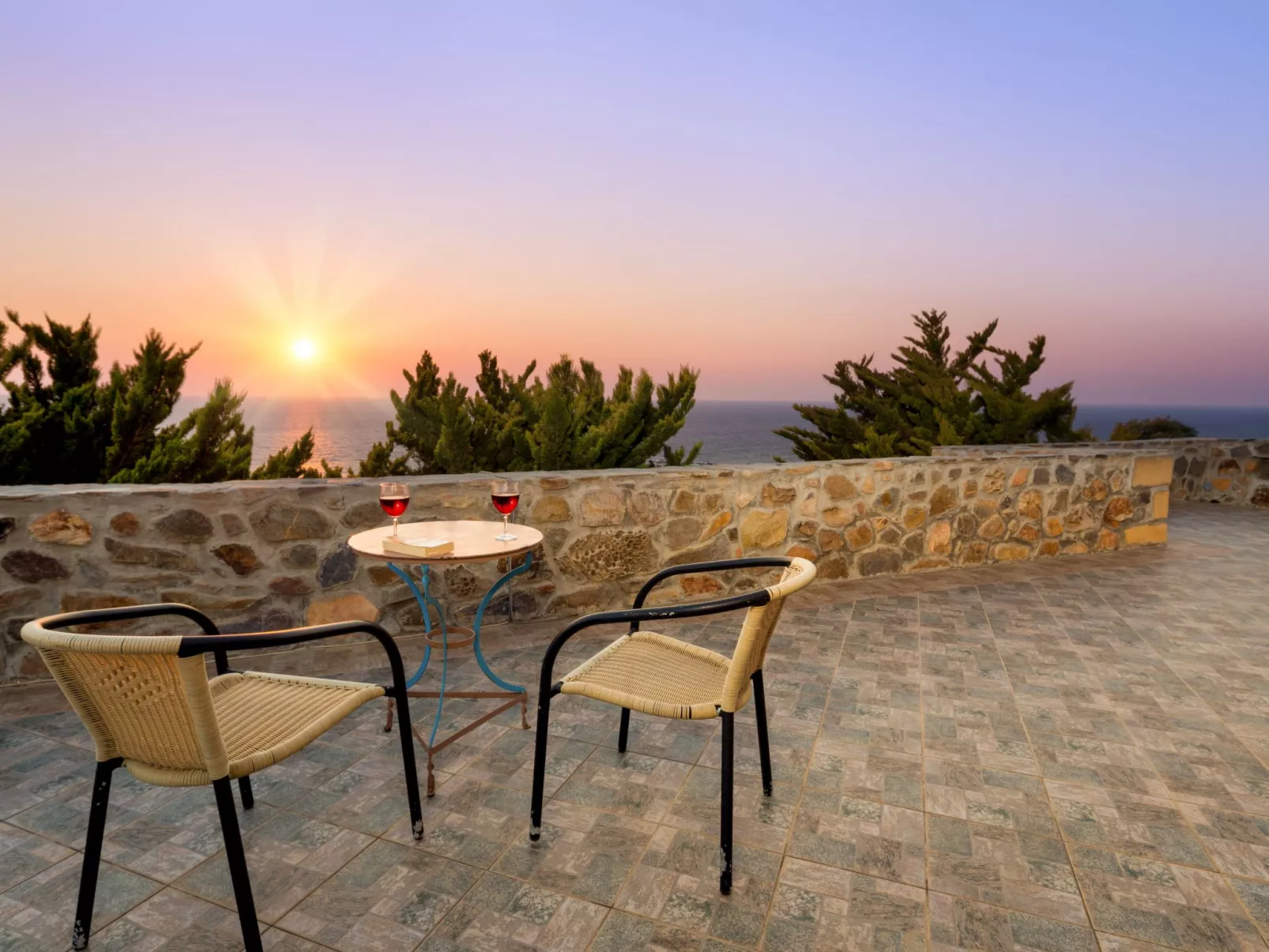 Traditionelle Villa mit Pool und Meerblick Elafonissi-Buiten