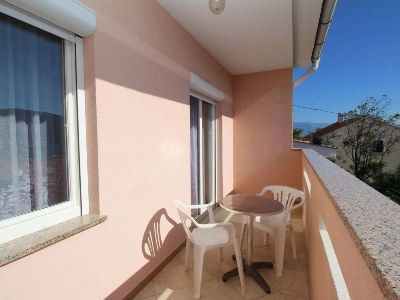 In Baška mit Eigenem Balkon-Buiten