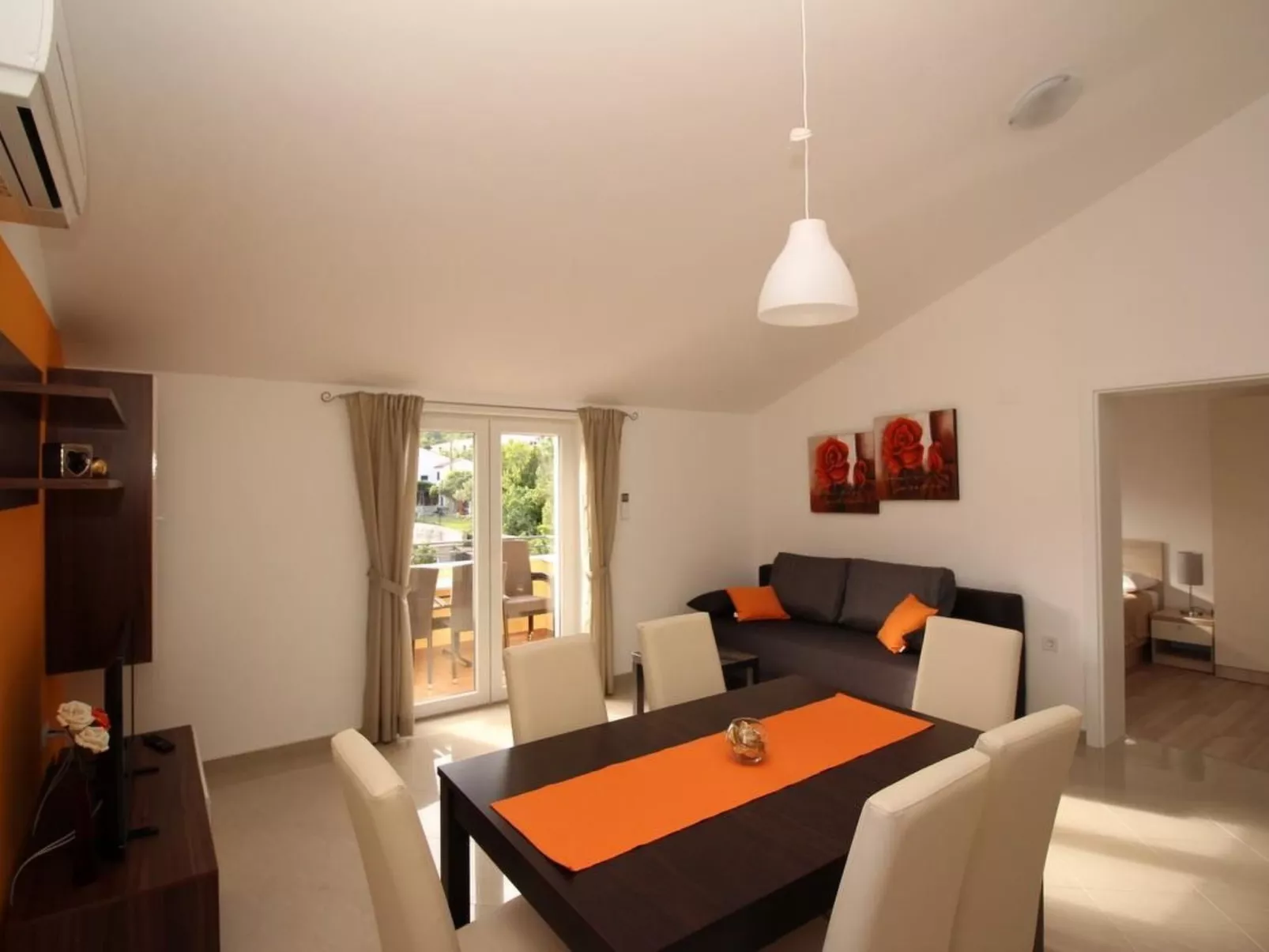 Wohnung in Baška mit Eigenem Balkon-Binnen