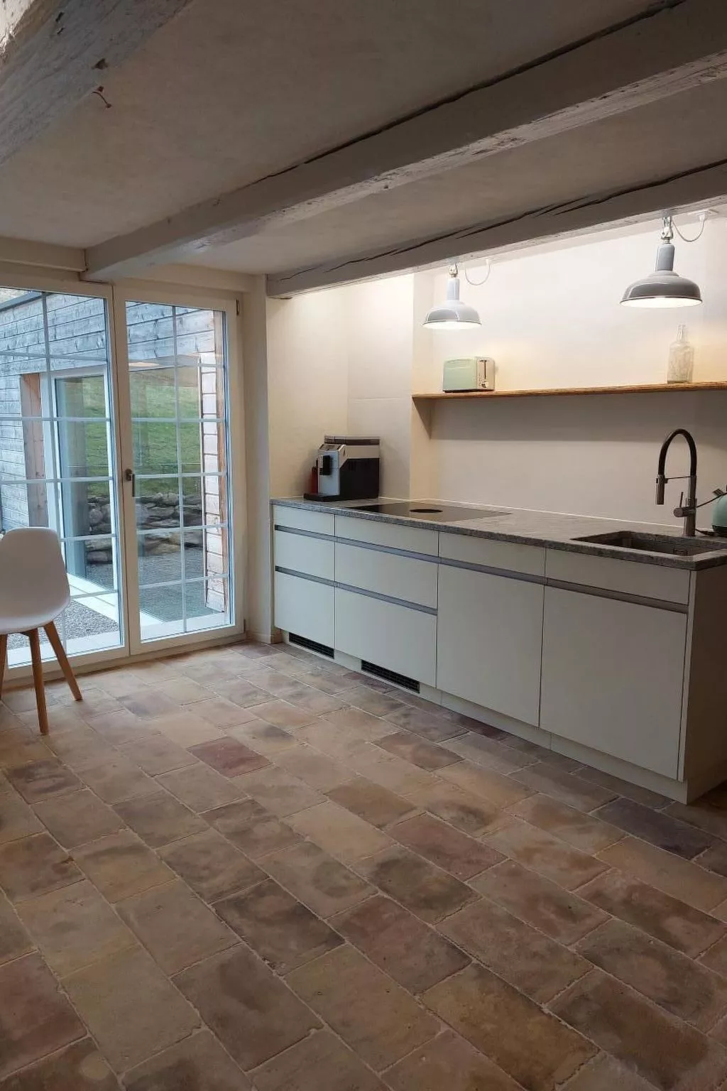 Historisches Riegel-Doppelbauernhaus-Binnen