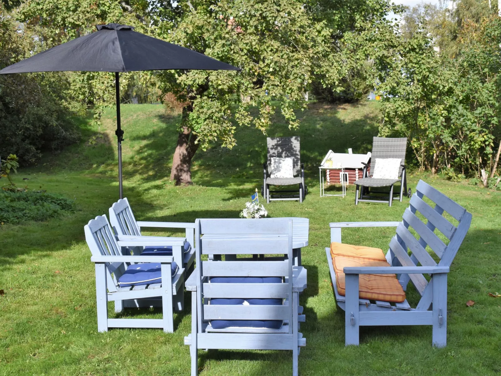 Typisch schwedisches Ferienhaus mit Garten-Image-tags.info