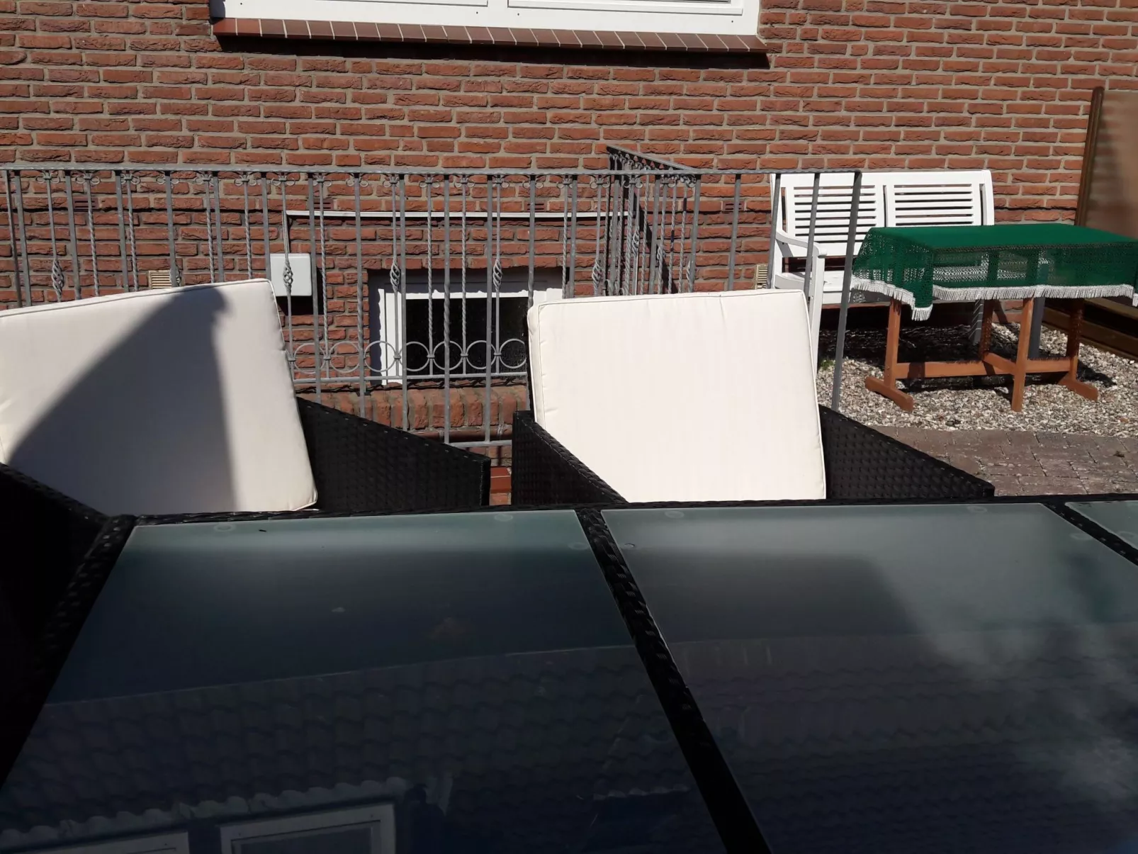 Wohnung in Neue Tiefe mit Terrasse, Garten und Grill-Buiten