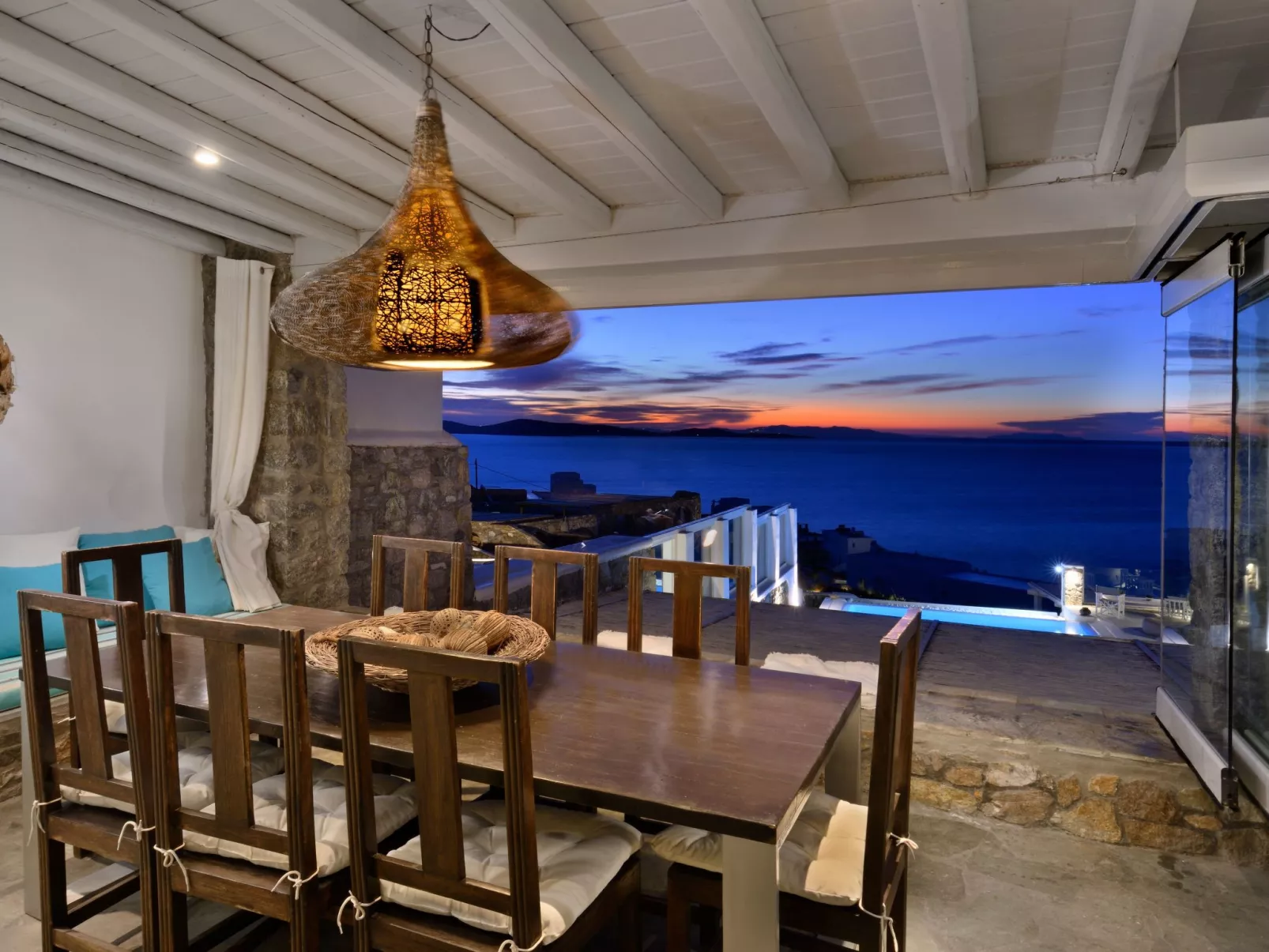 "Calypso Sunset" mit Terrasse-Buiten