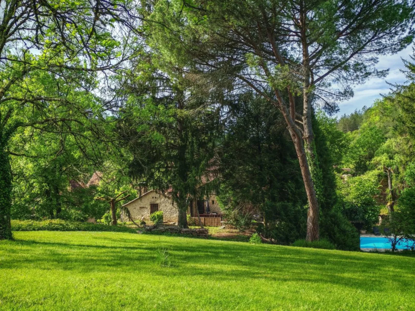 In Périgord Noir Dordogne in der Nähe von Limeuil-Buiten