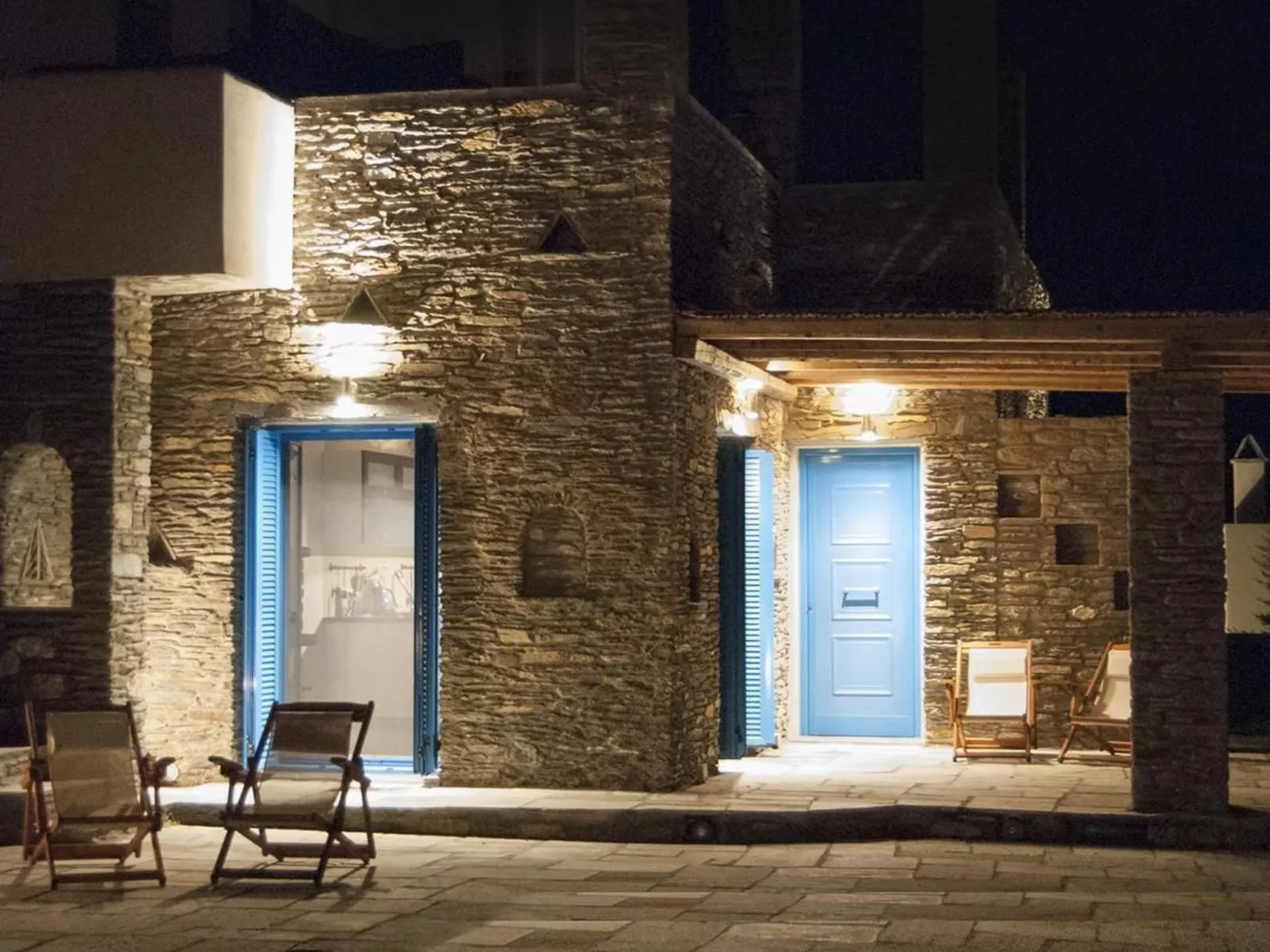 Ferienvilla "Anemos" mit Infinity-Pool-Buiten