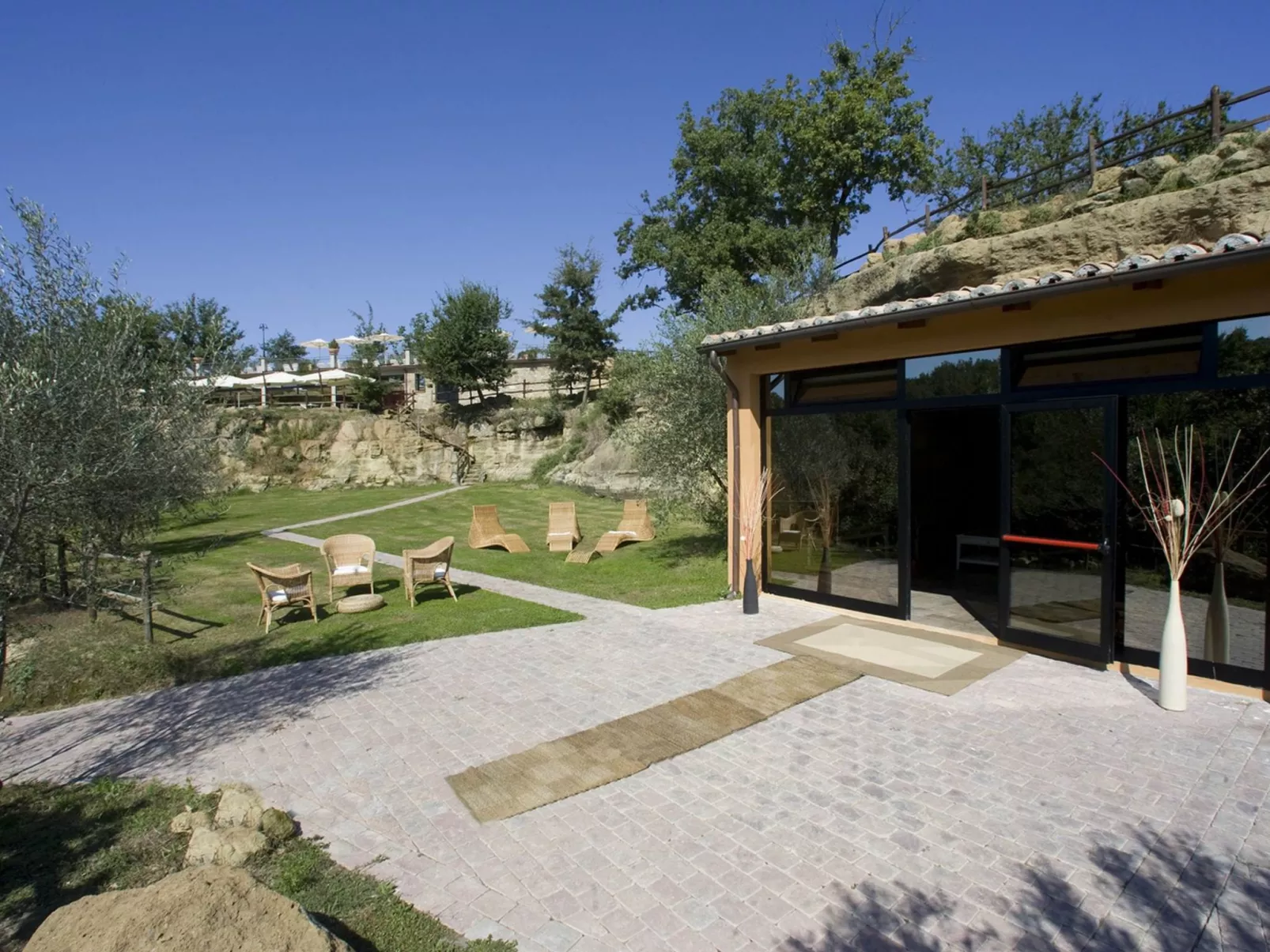 Unterkunft in Residenz mit Spa, Schwimmbad, Wi-Fi-Buiten