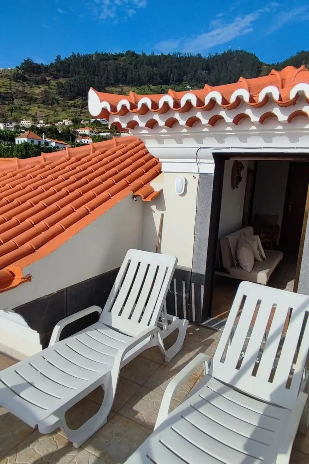 Dachterrasse sonnig und perfekte Aussicht apt-Buiten