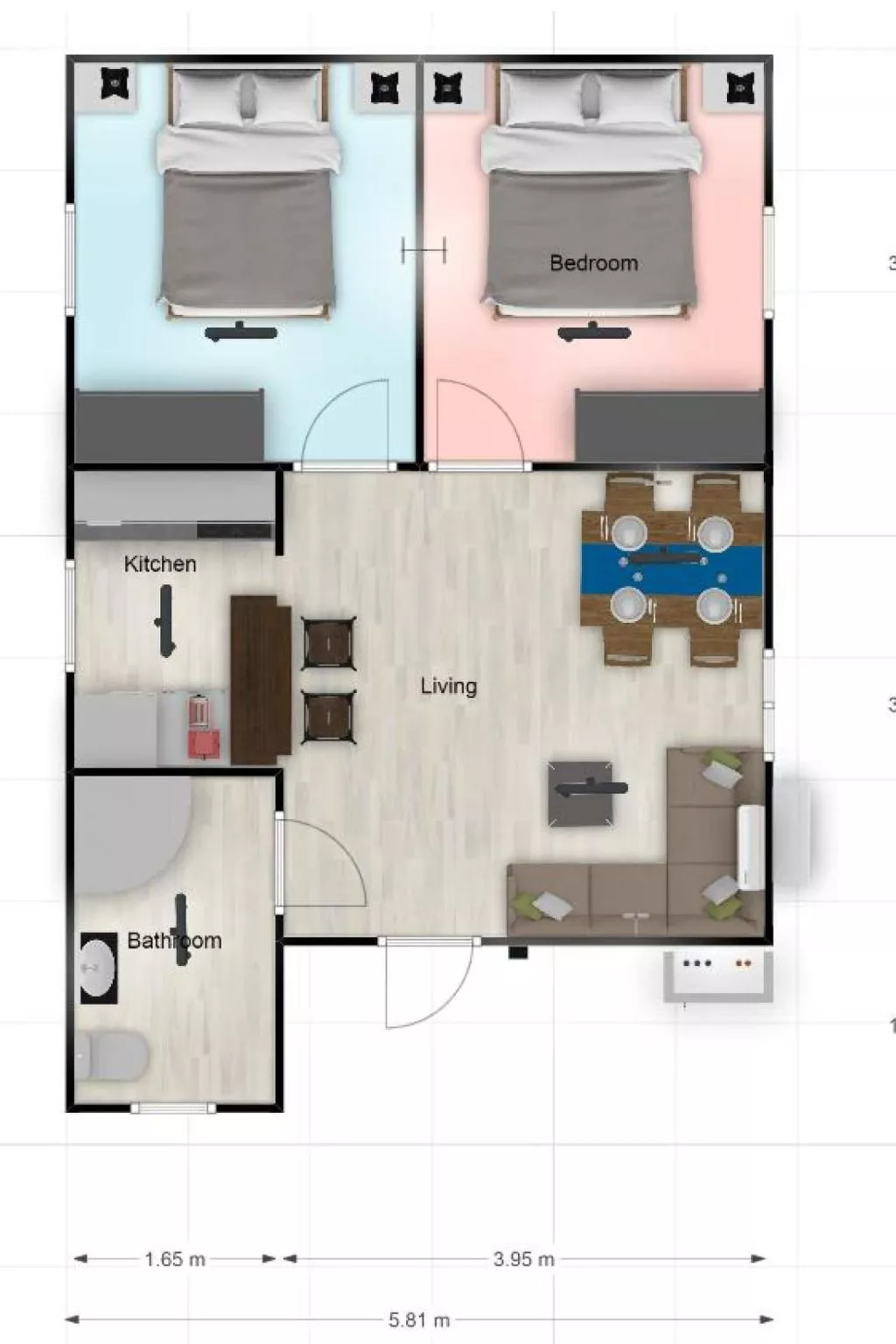 Mit Terrasse und Gemeinschaftspool-Binnen