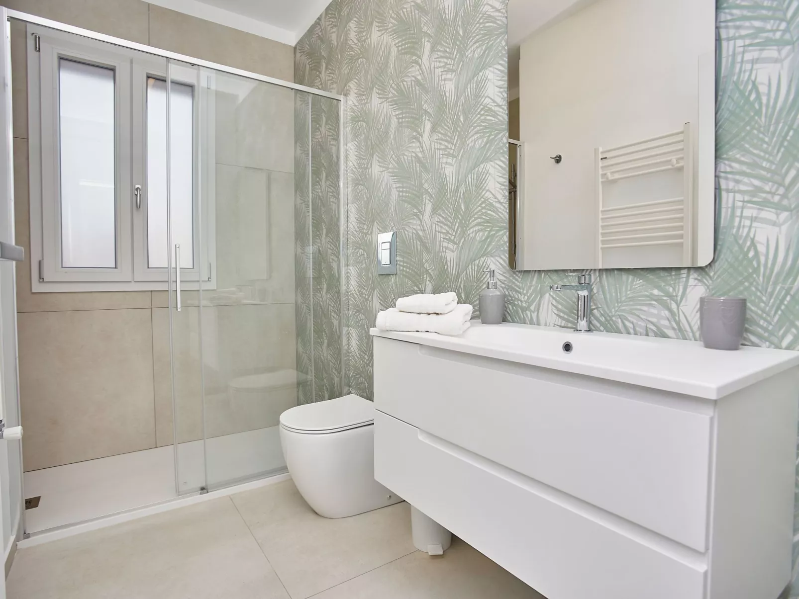 Grüne Wohnung 1 Stockwerk-Binnen