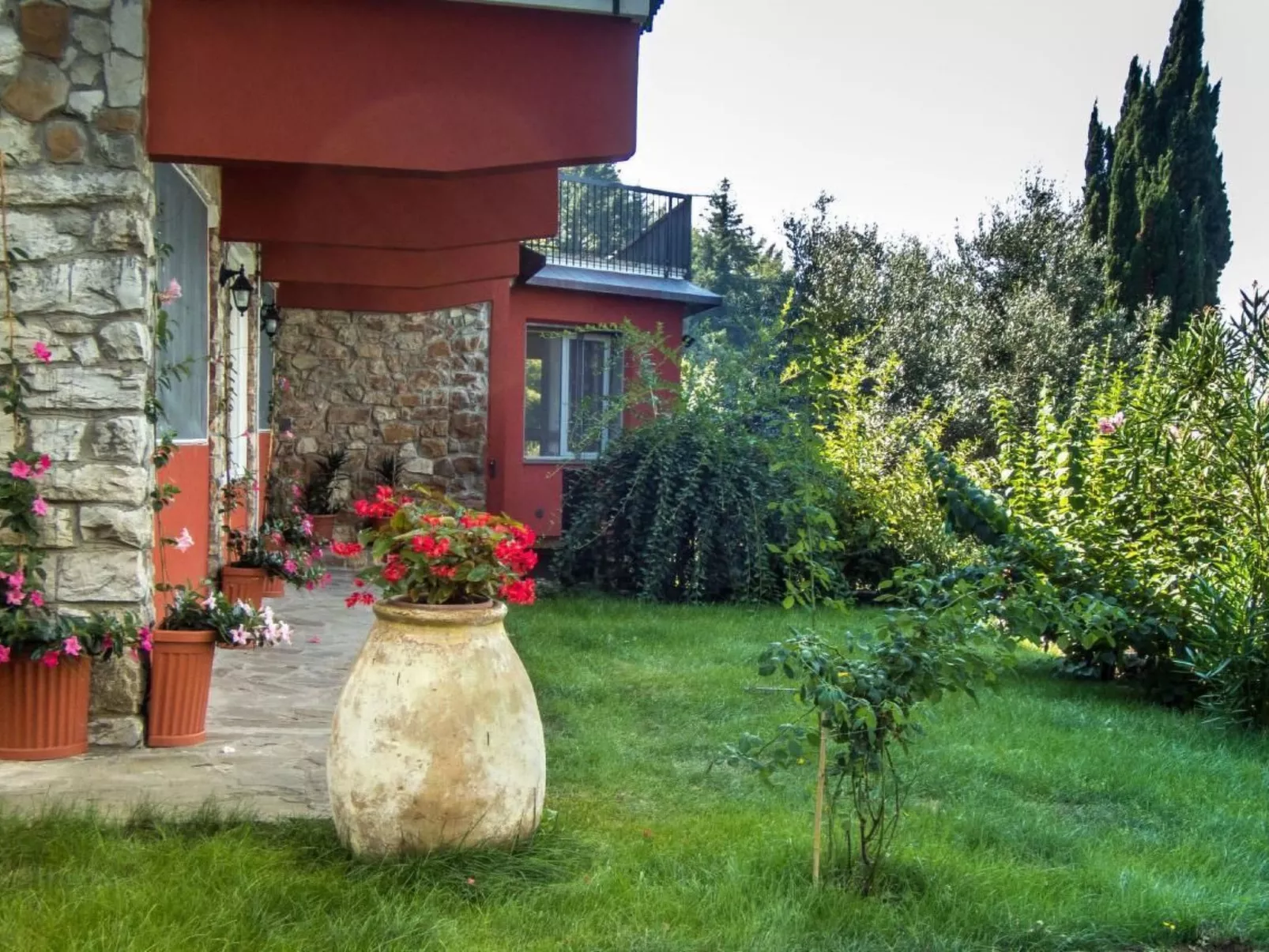 Unabhaengige Wohnung in Velva mit Garten und Grill-Buiten