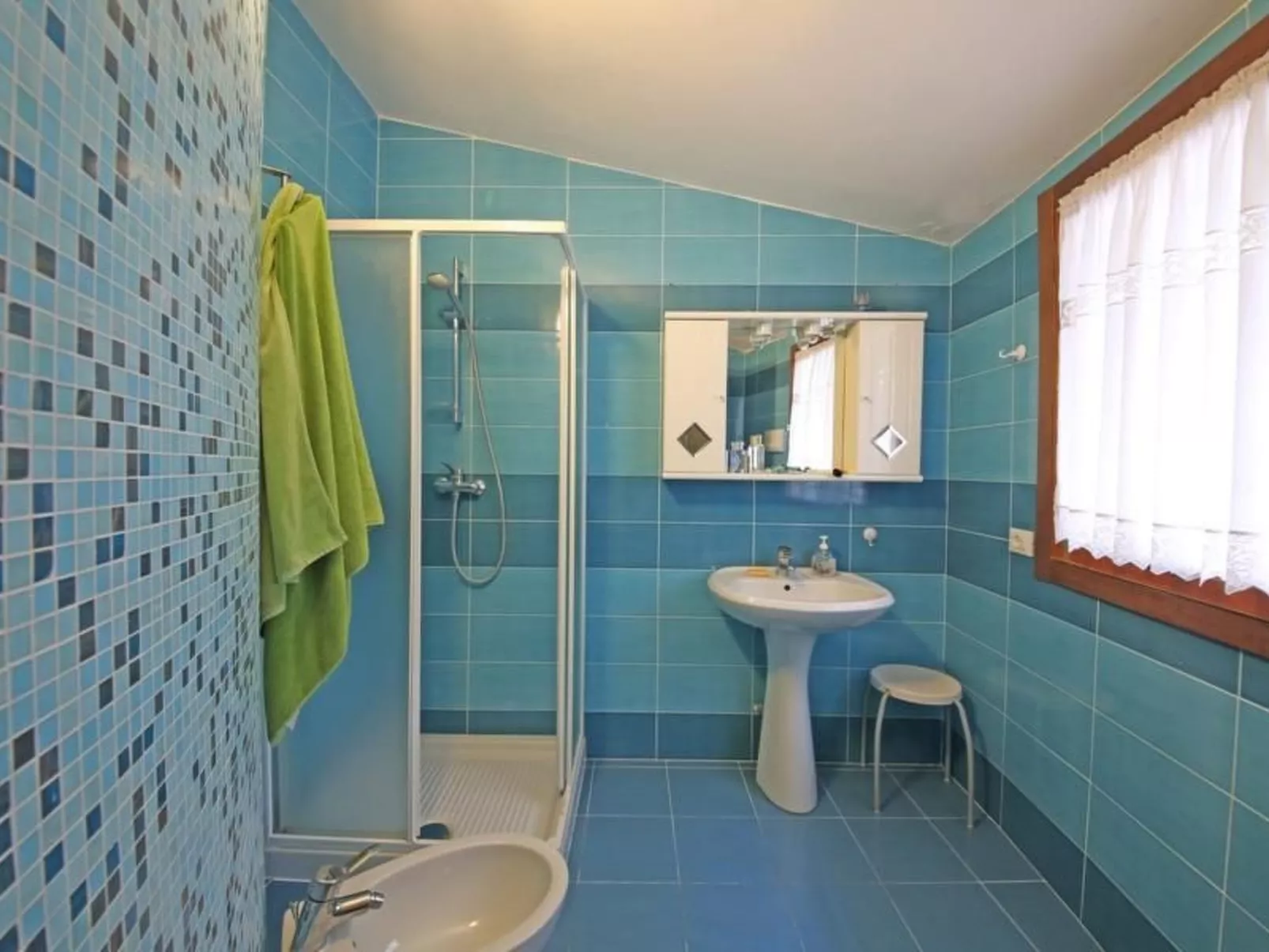 Appartement in Villaggio Sanghen mit Garten, Terrasse und gemeinsamem Pool-Binnen