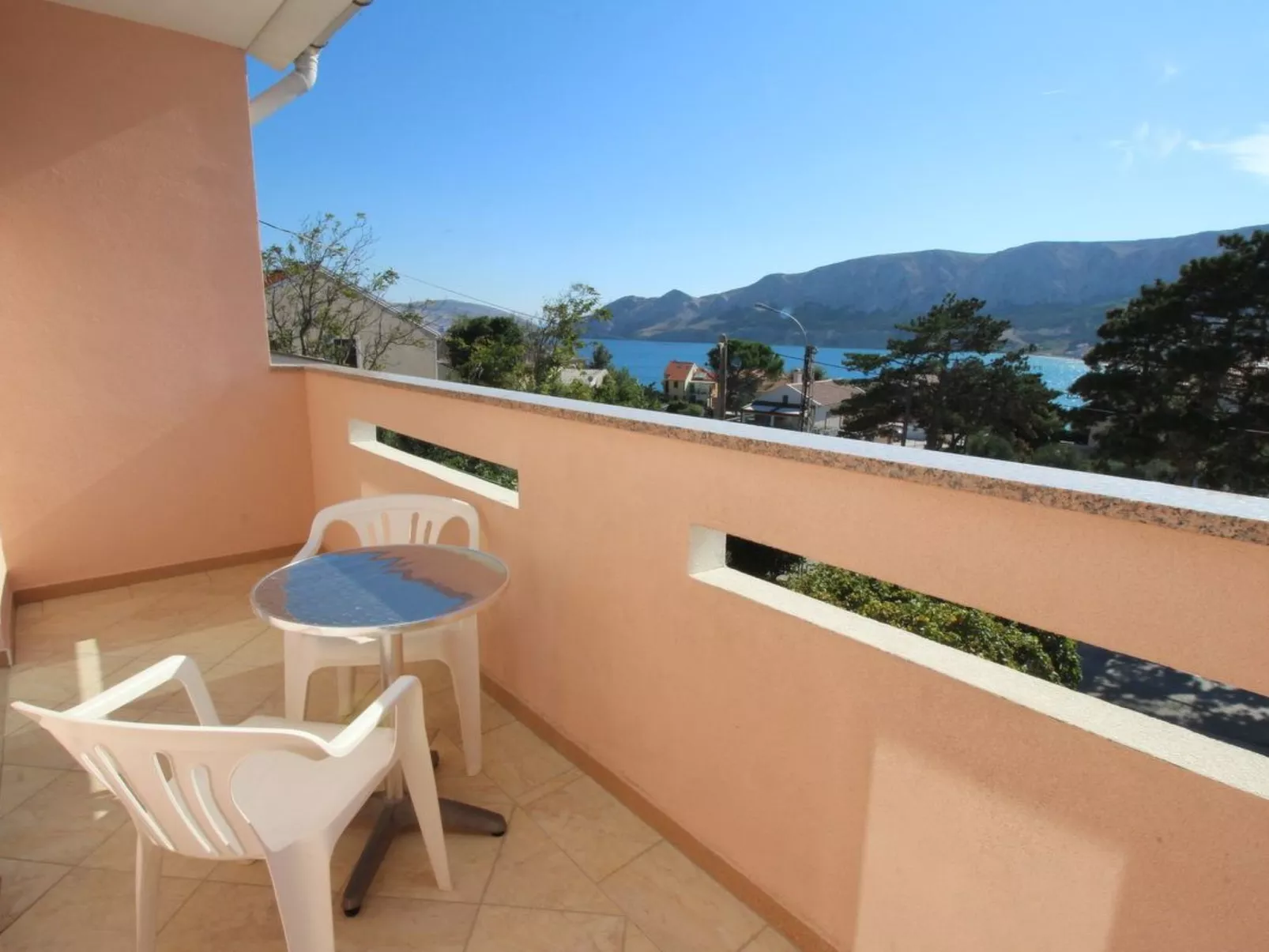 In Baška mit Eigenem Balkon-Buiten