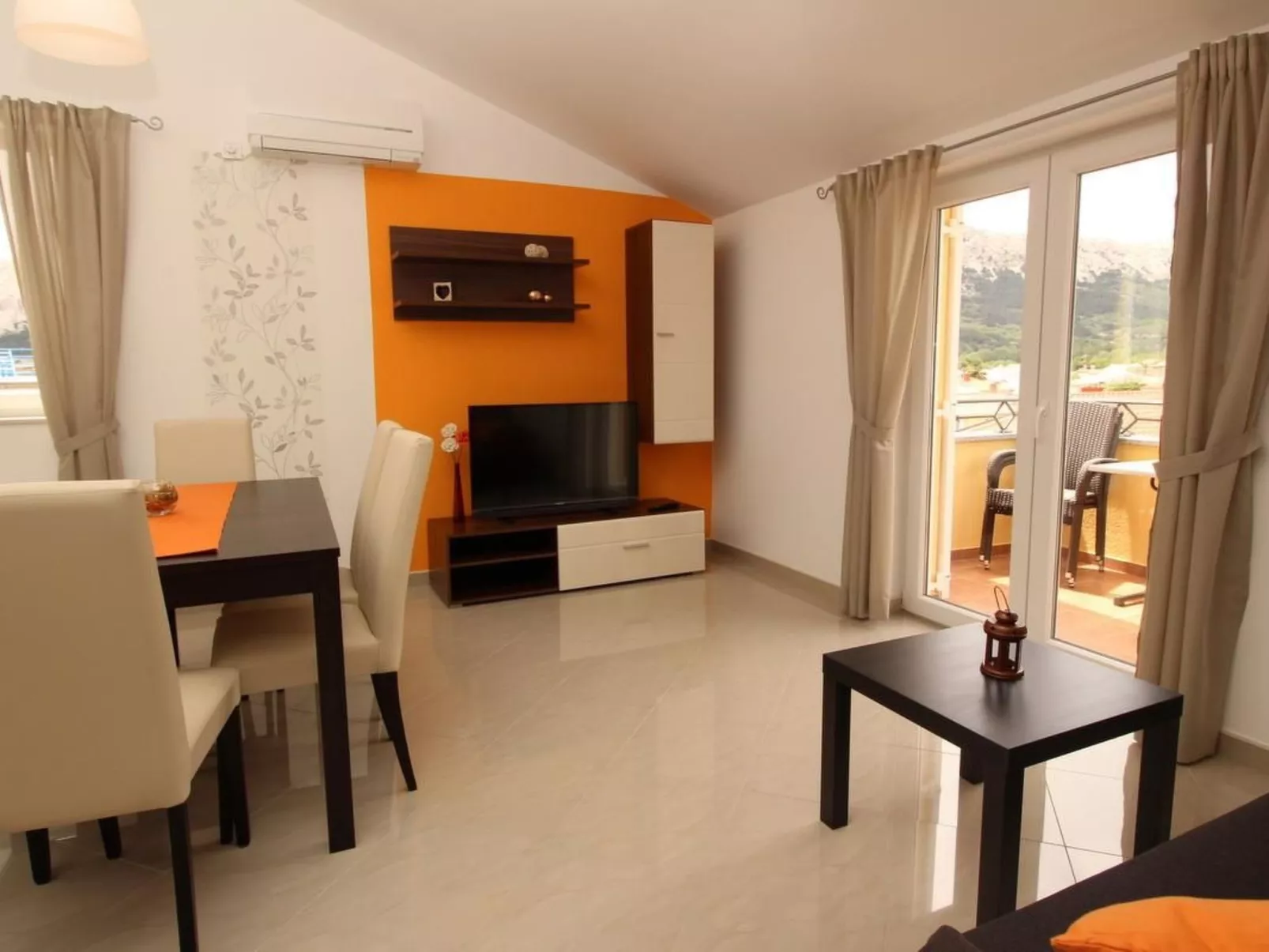 Wohnung in Baška mit Eigenem Balkon-Binnen