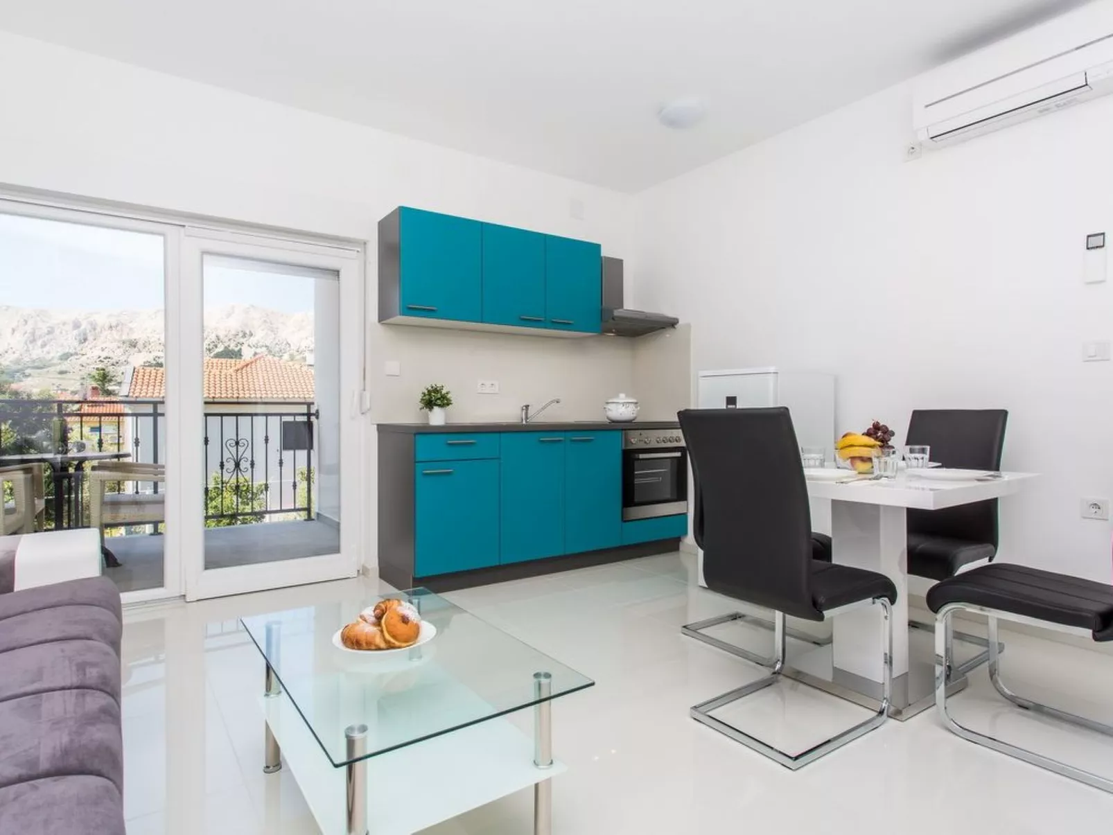 Appartement in Baška mit Eigenem Balkon-Binnen