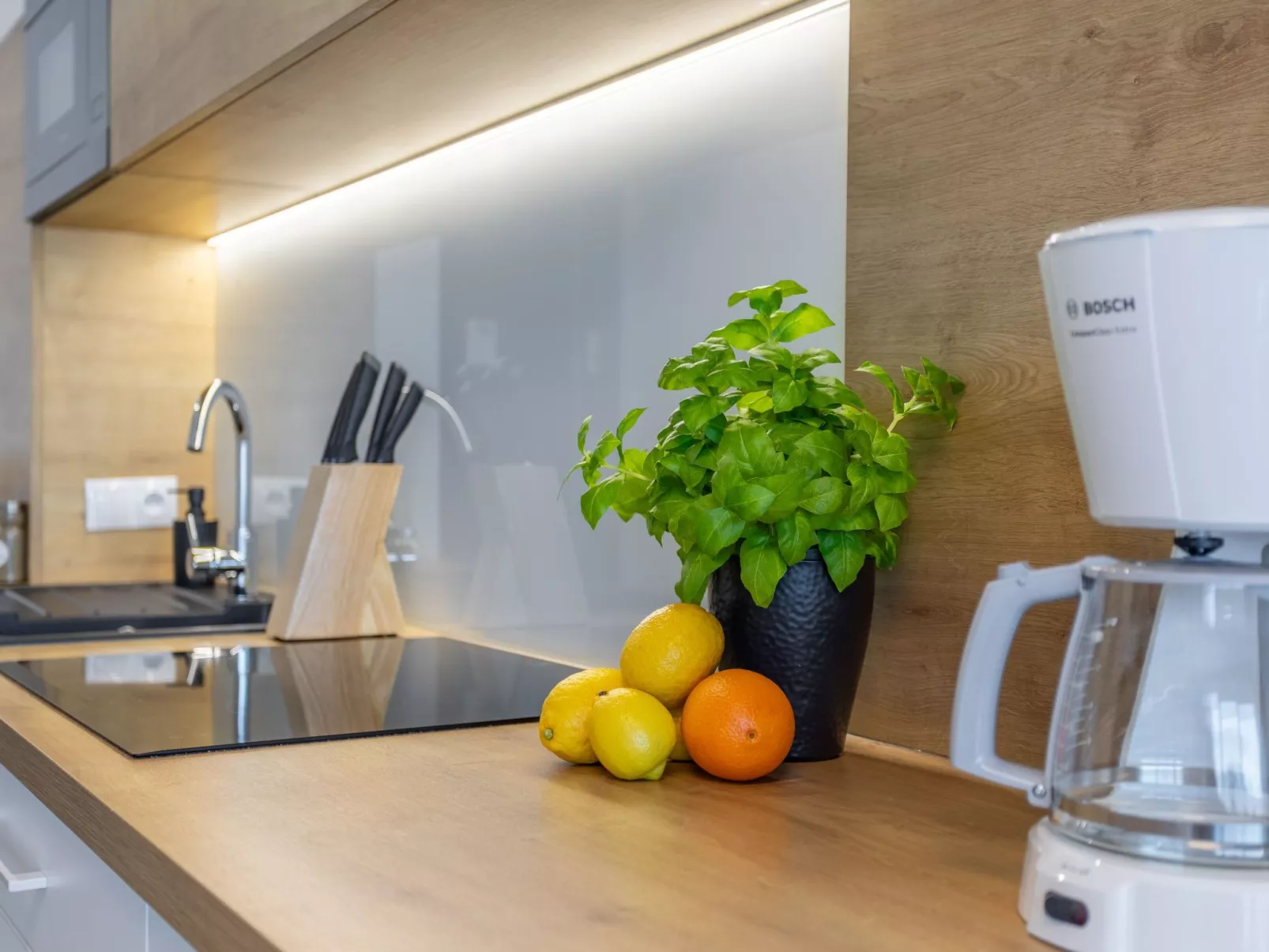 Helle Ferienwohnung Albus direkt am Strand