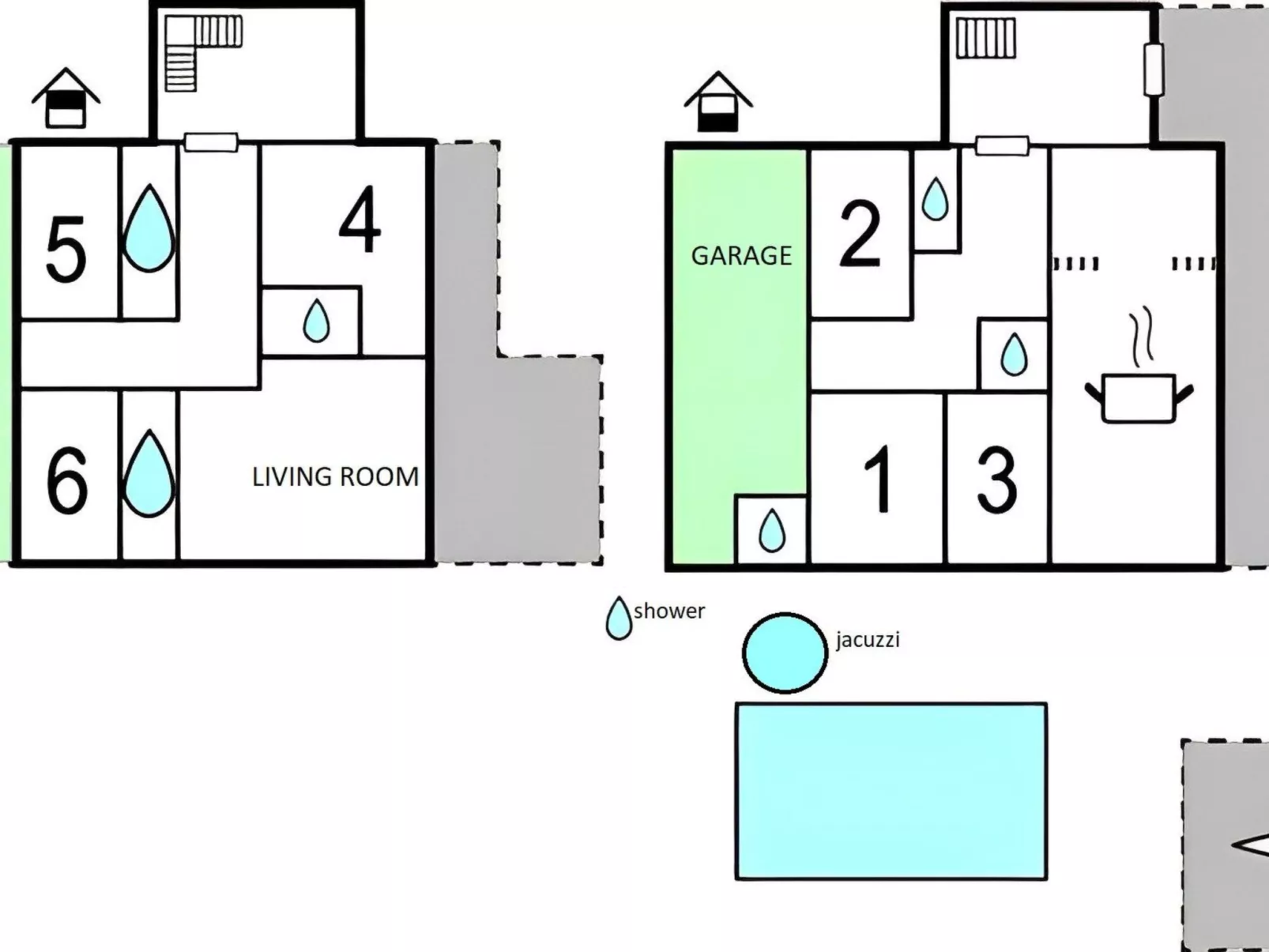 Villa Ivy mit perfekter Privatsphäre, Pool, Sauna - Binnen