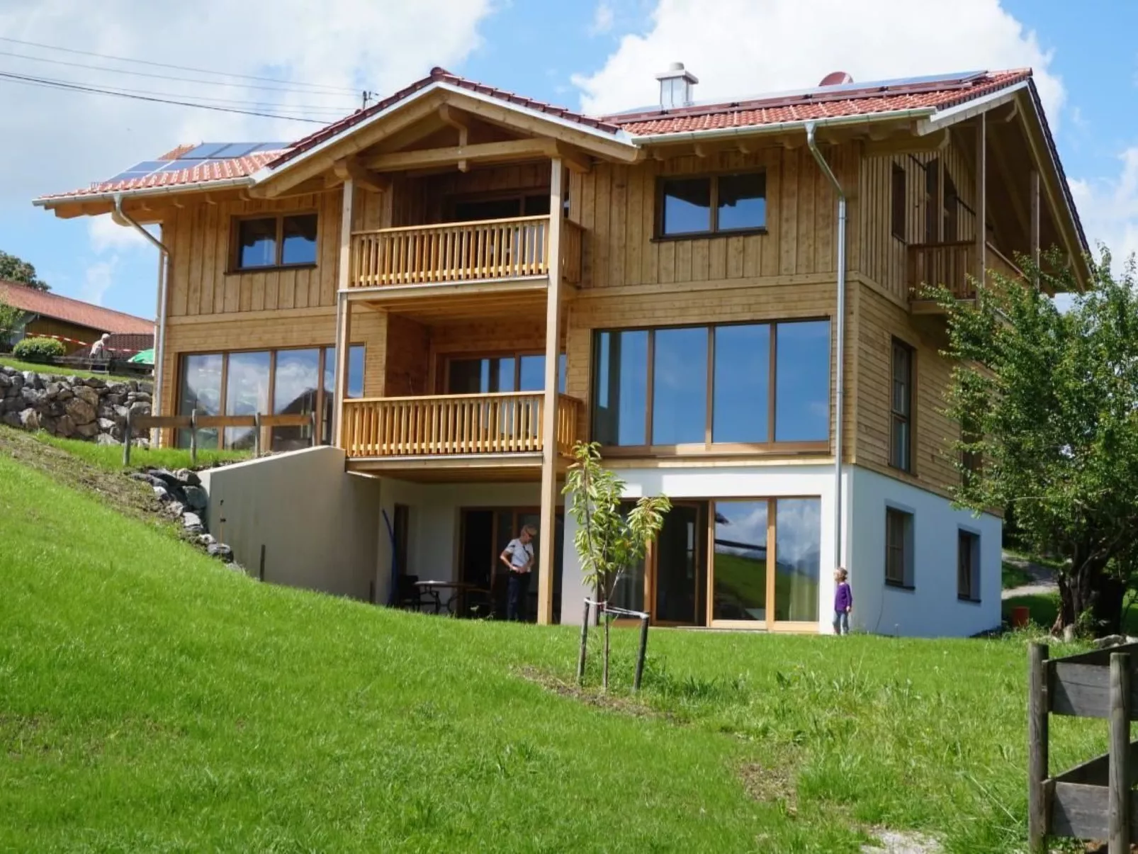 Chalet mit Blick auf das Wasser