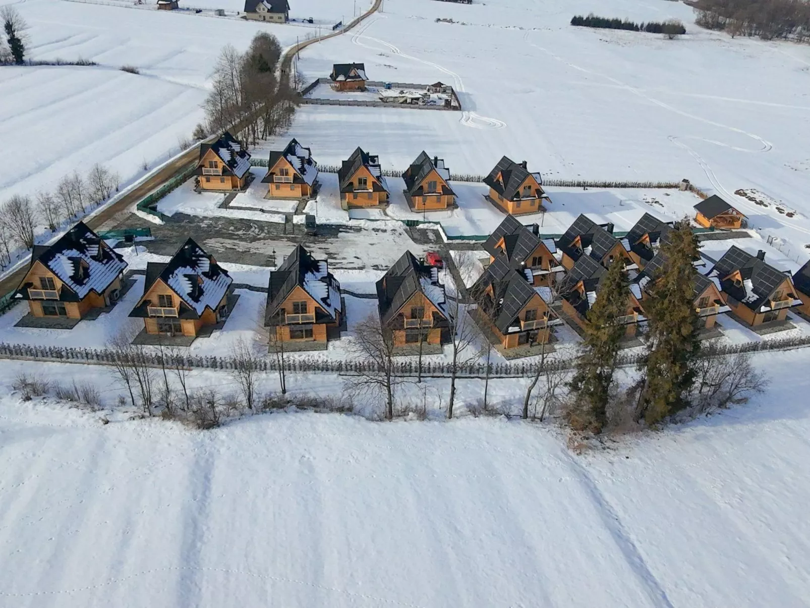 Krokus Tal Dorf unter der Tatra-Buiten