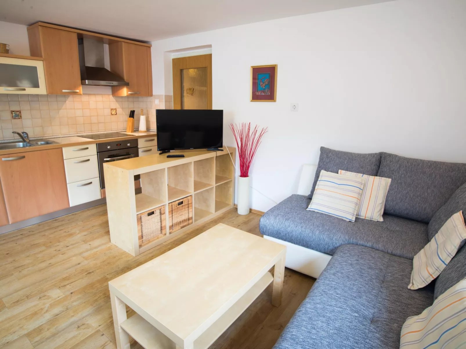 Appartement in Zasip mit Möblierter Terrasse-Binnen