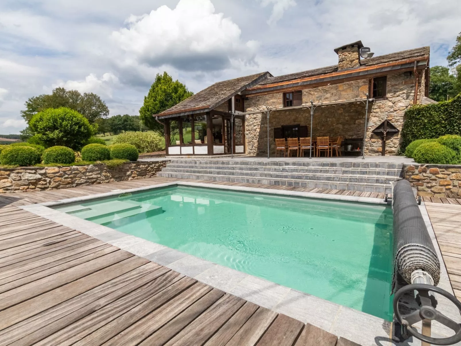 Villa "Spineux" Schwimmbäder/Whirlpool/Sauna 11pers-Buiten