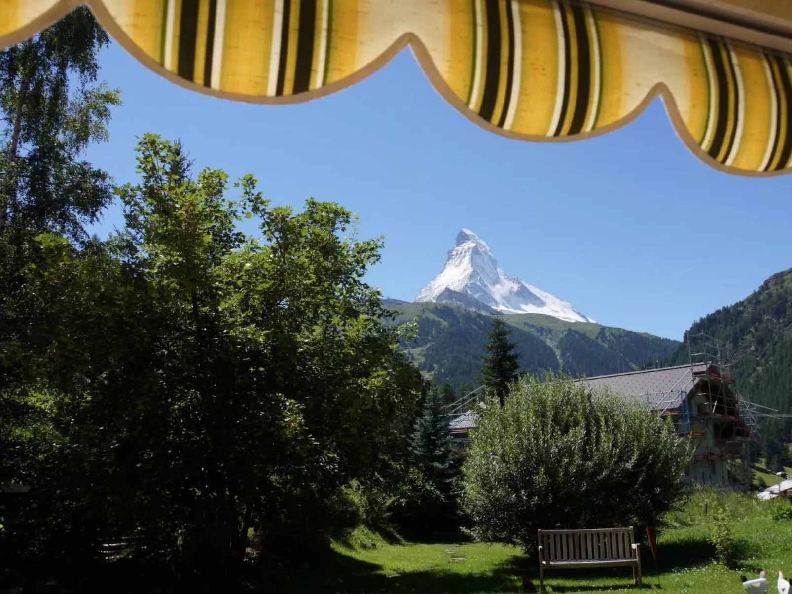 Studio mit traumhaftem Blick auf das Matterhorn-Buiten