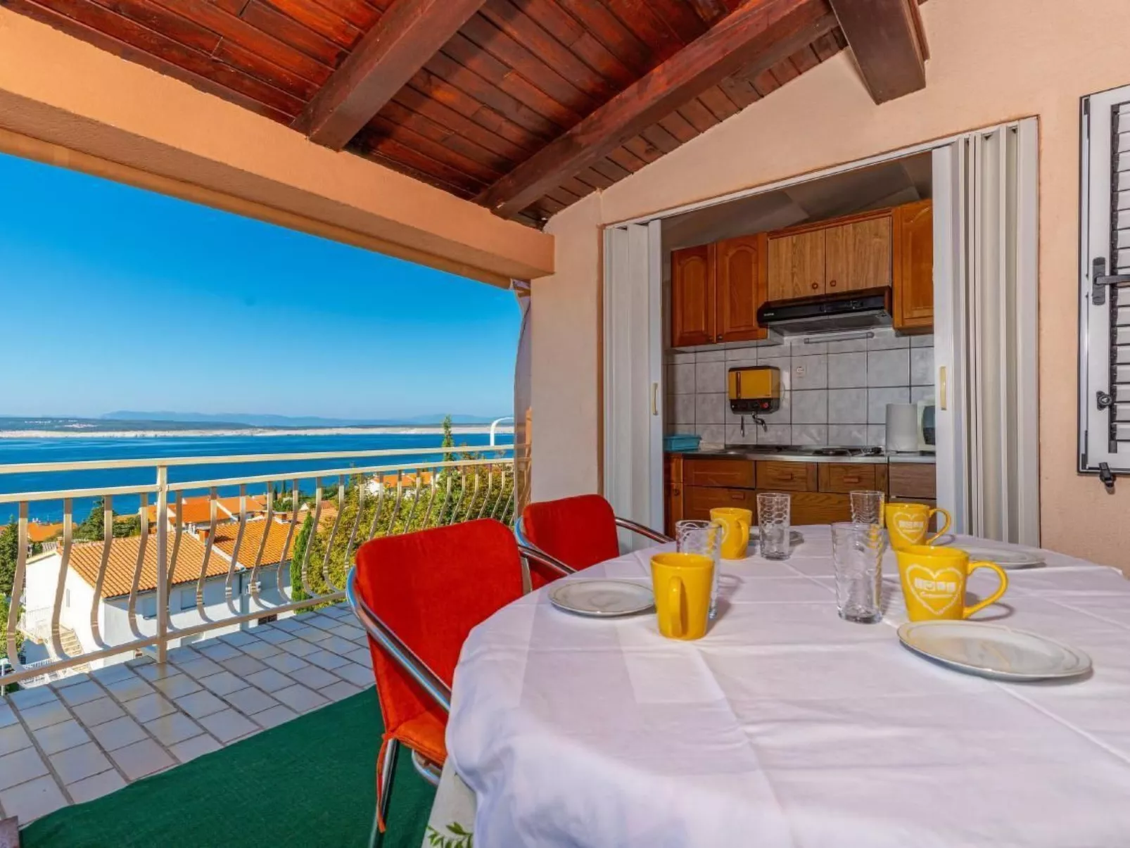 Wunderschöne Ferienwohnung in Dramalj und Meerblick-Image-tags.info