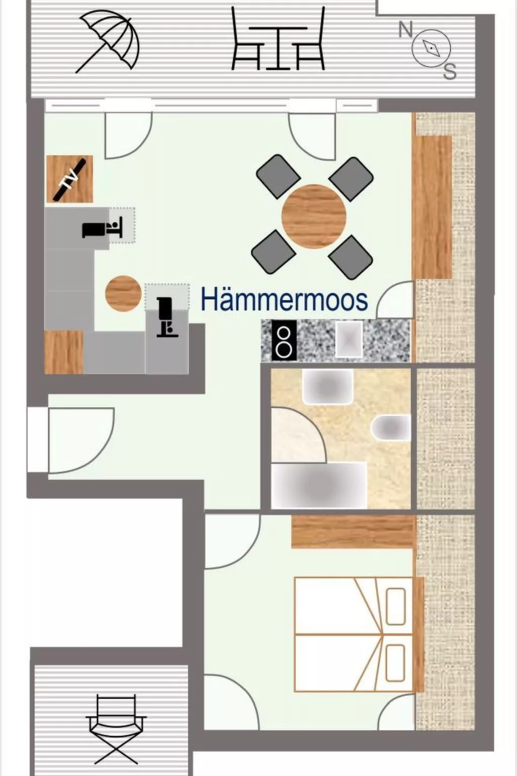 Appartement "Glücksmomente"-Binnen