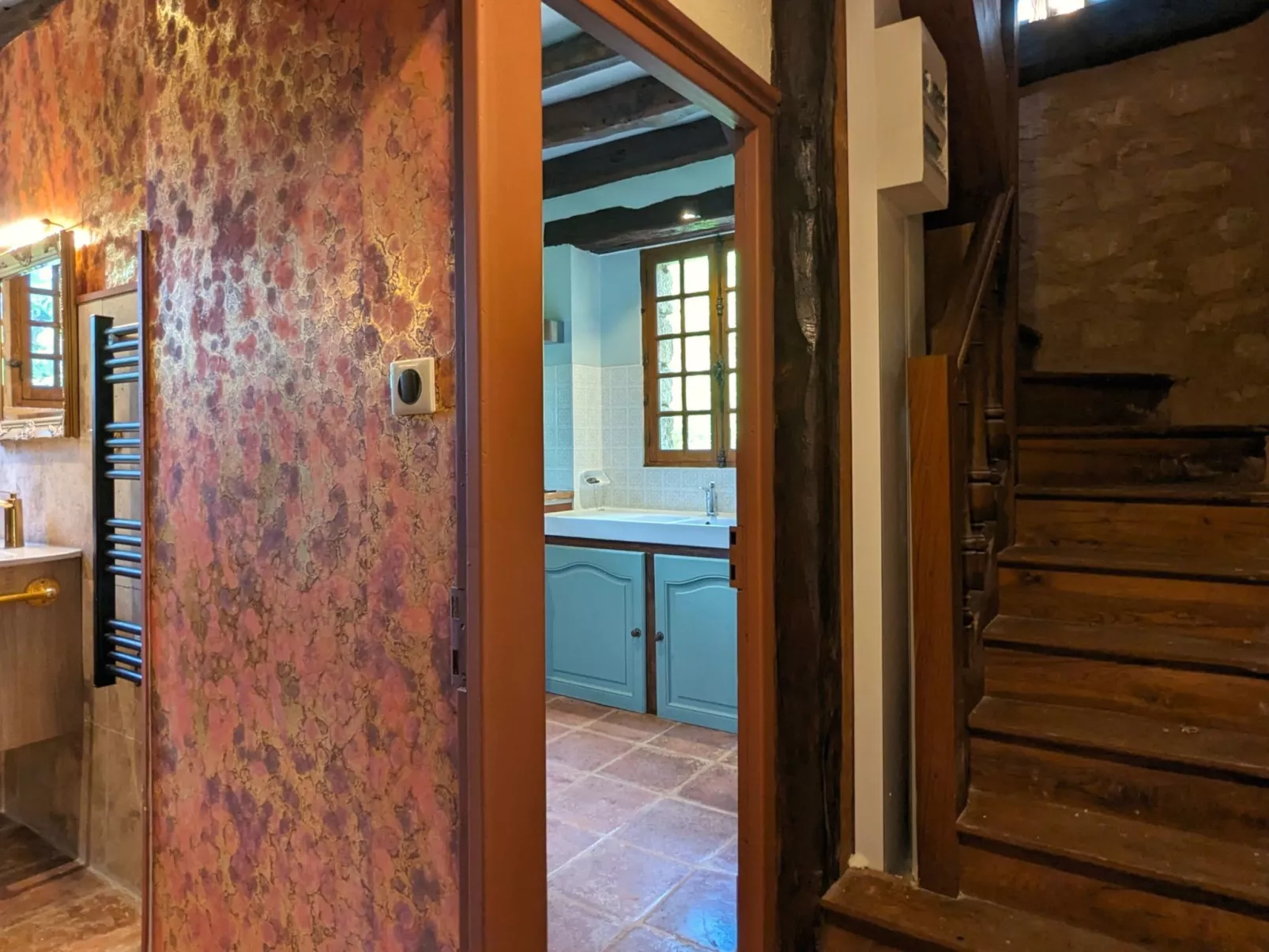 In Périgord Noir Dordogne in der Nähe von Limeuil-Binnen