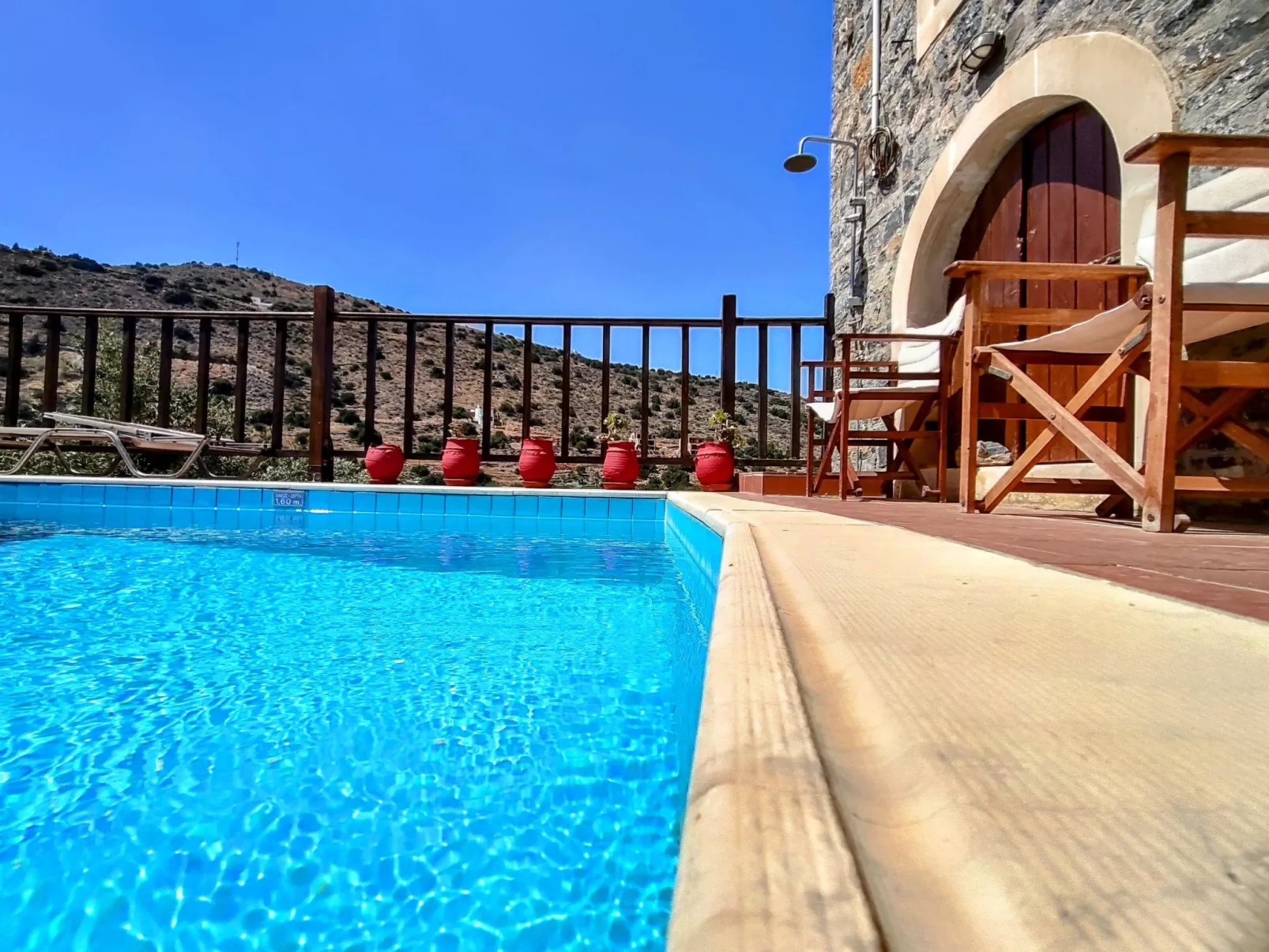 Steinhaus Erato Privater Pool Landschaftliche Kretische Ansichten-Buiten